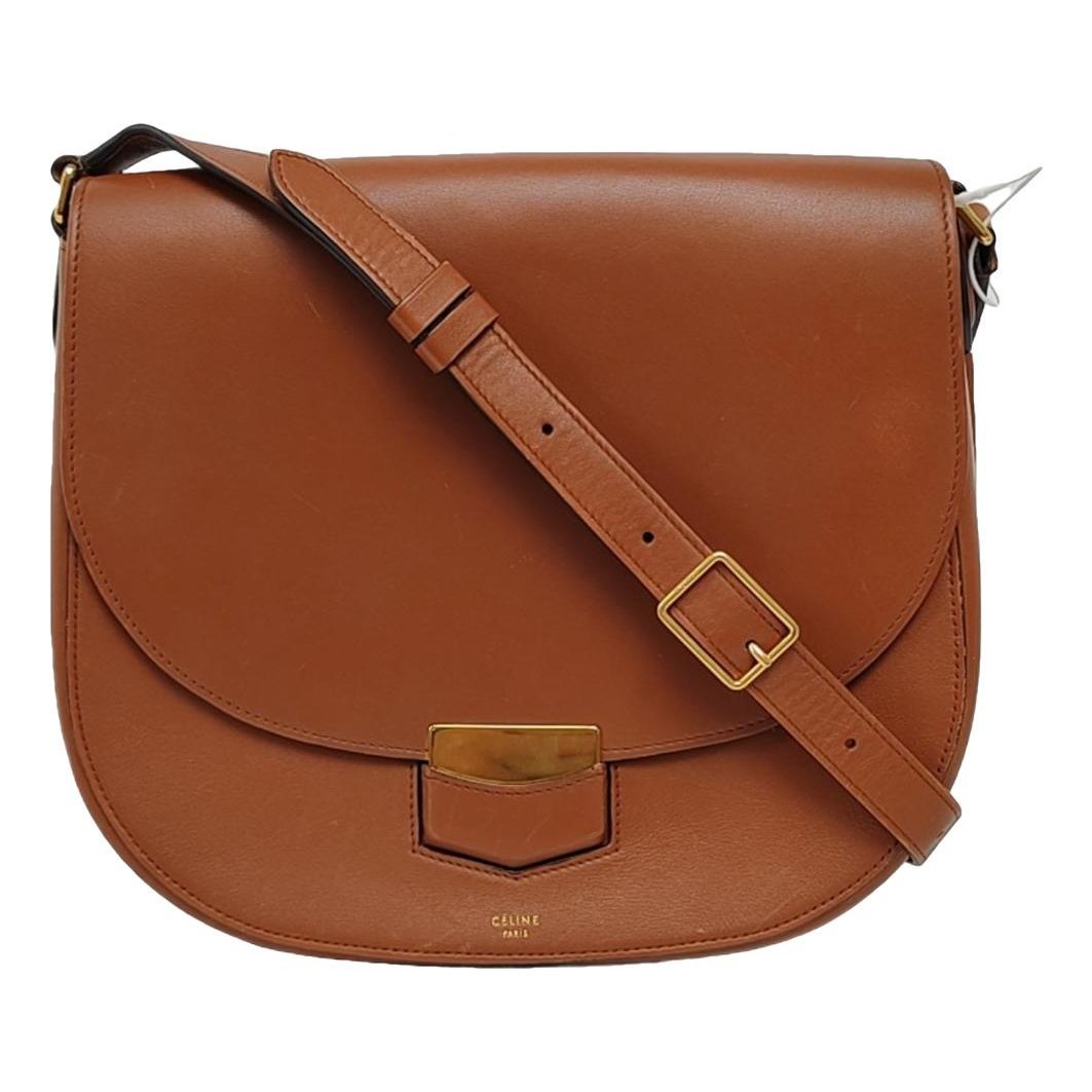 Trotteur leather handbag
