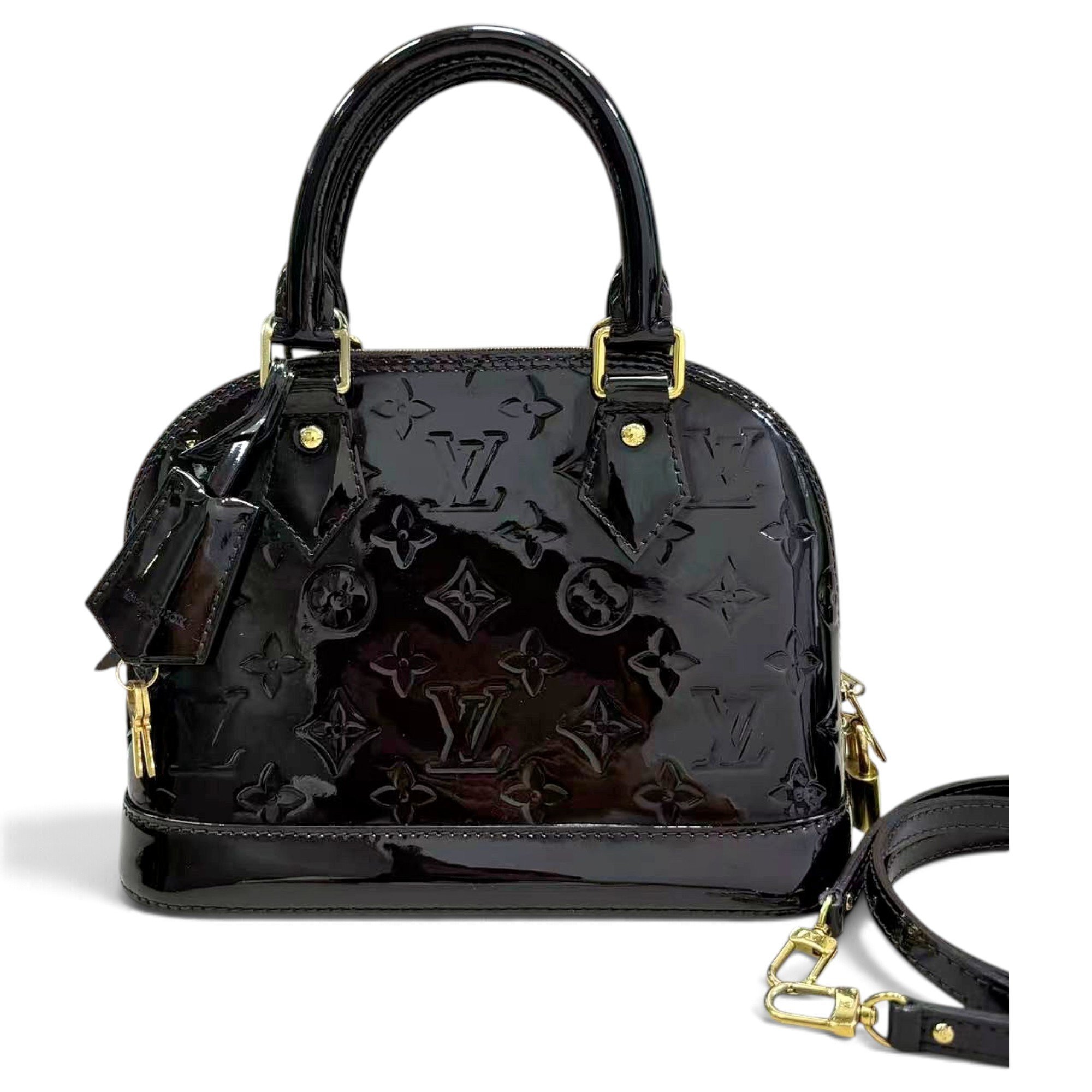 Alma BB patent leather handbag