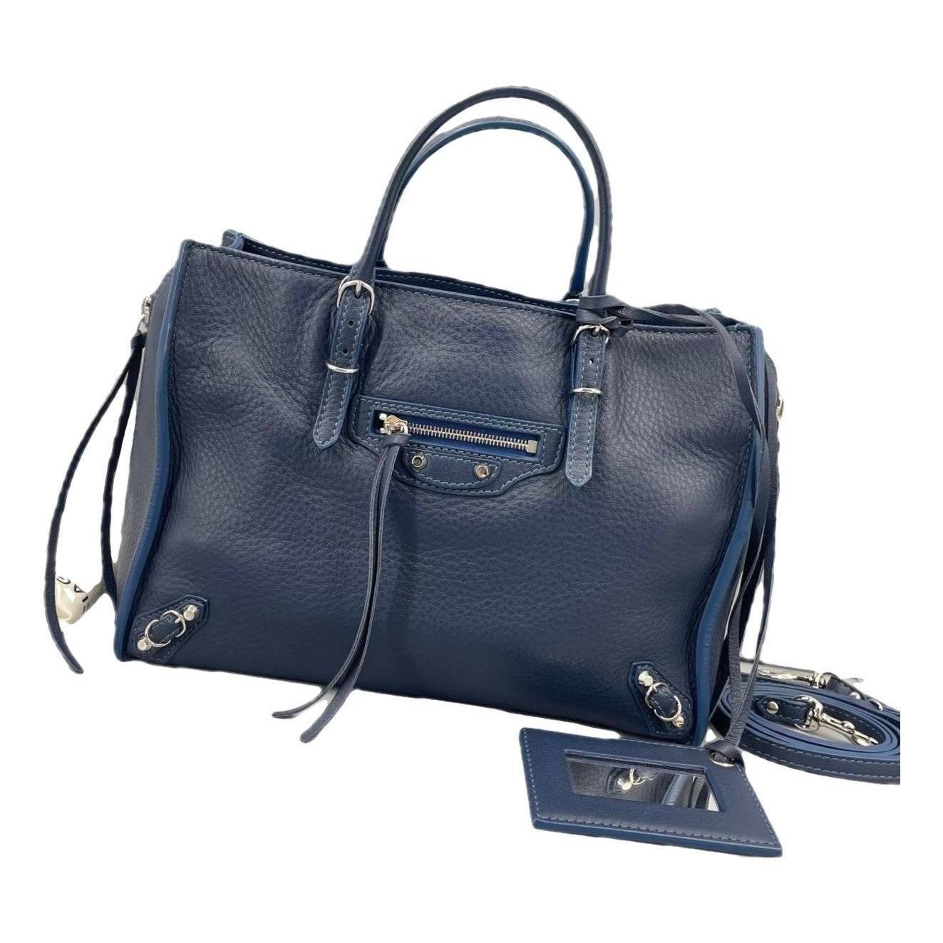 City leather handbag
