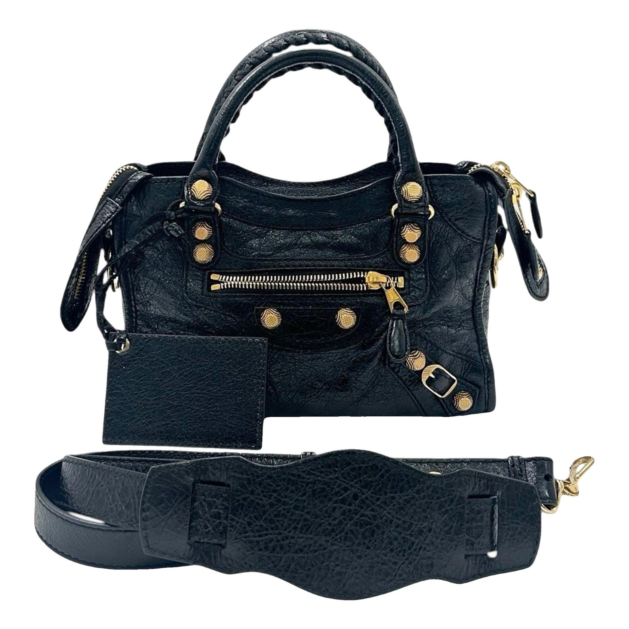 City leather bag