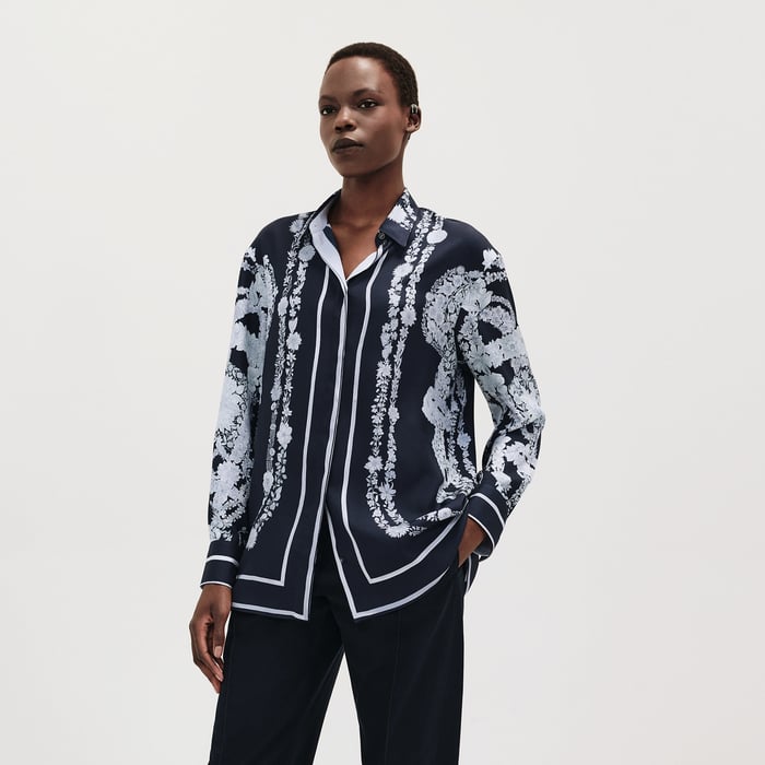 Bleu Noir "Bride De Gala En Fleurs" Shirt