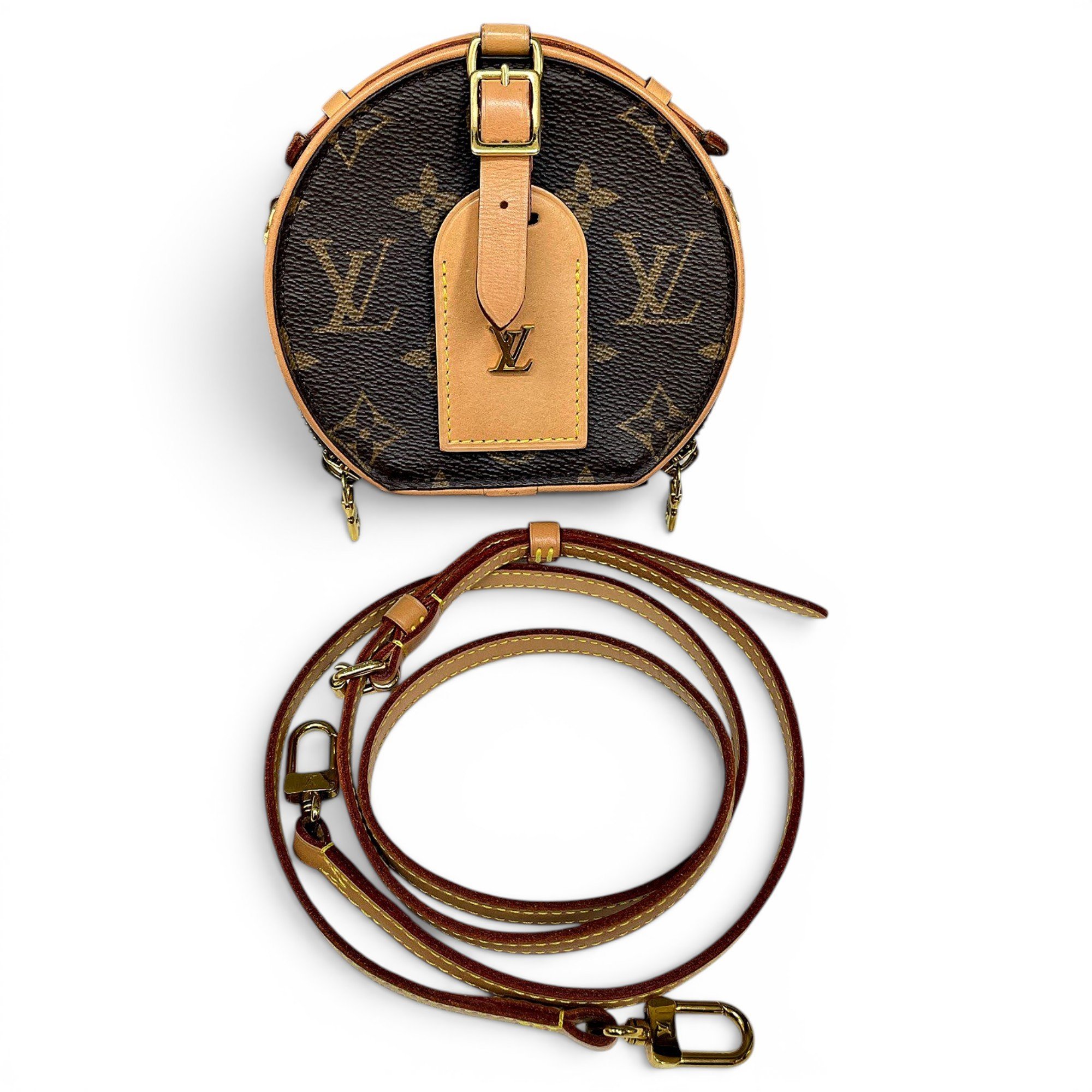 Boîte chapeau souple leather crossbody bag