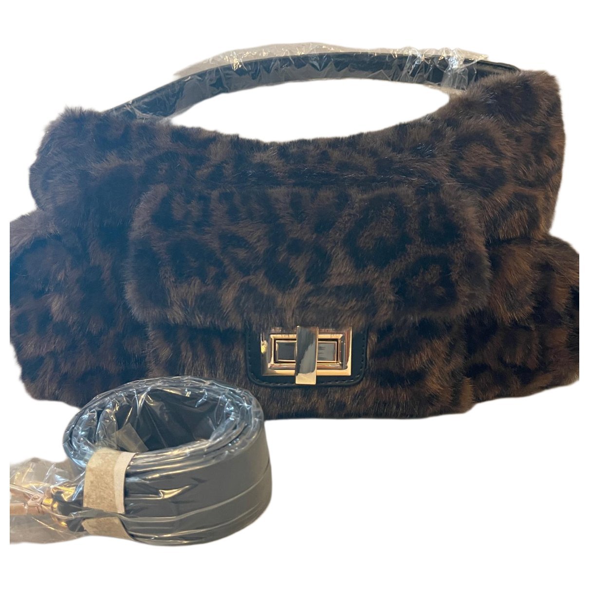 Faux fur handbag