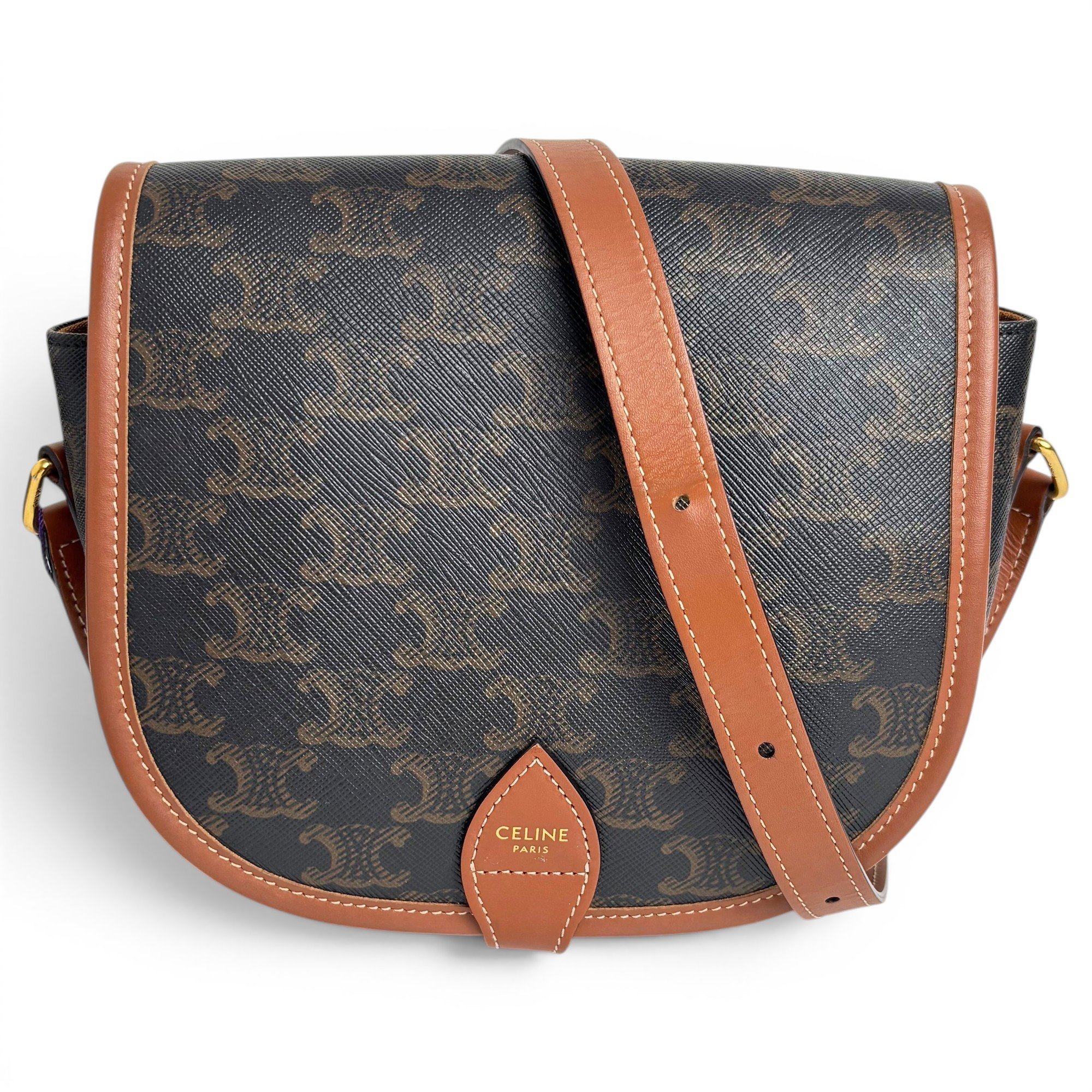 Patent leather handbag