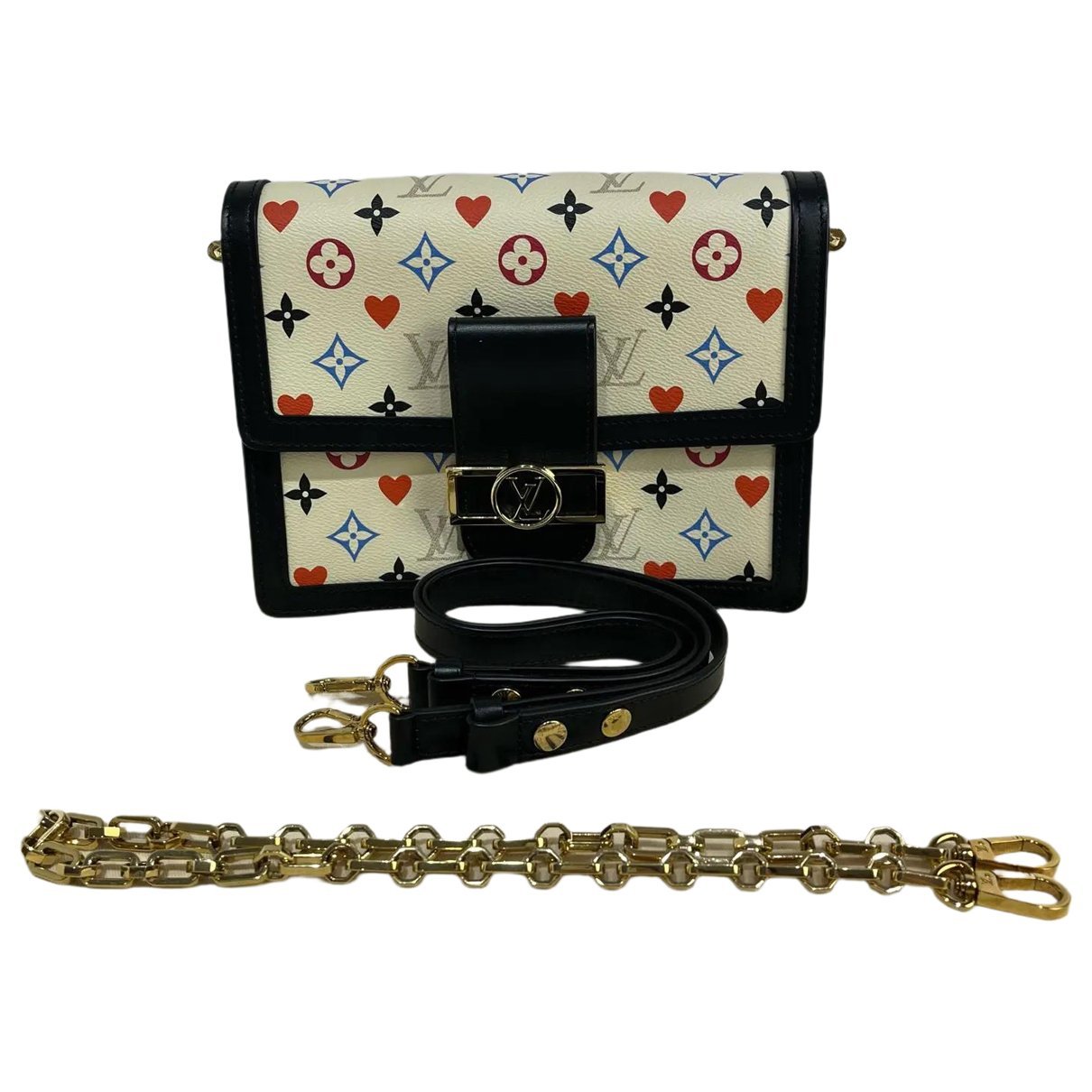 Louis Vuitton Dauphine Chain Wallet leather crossbody bag