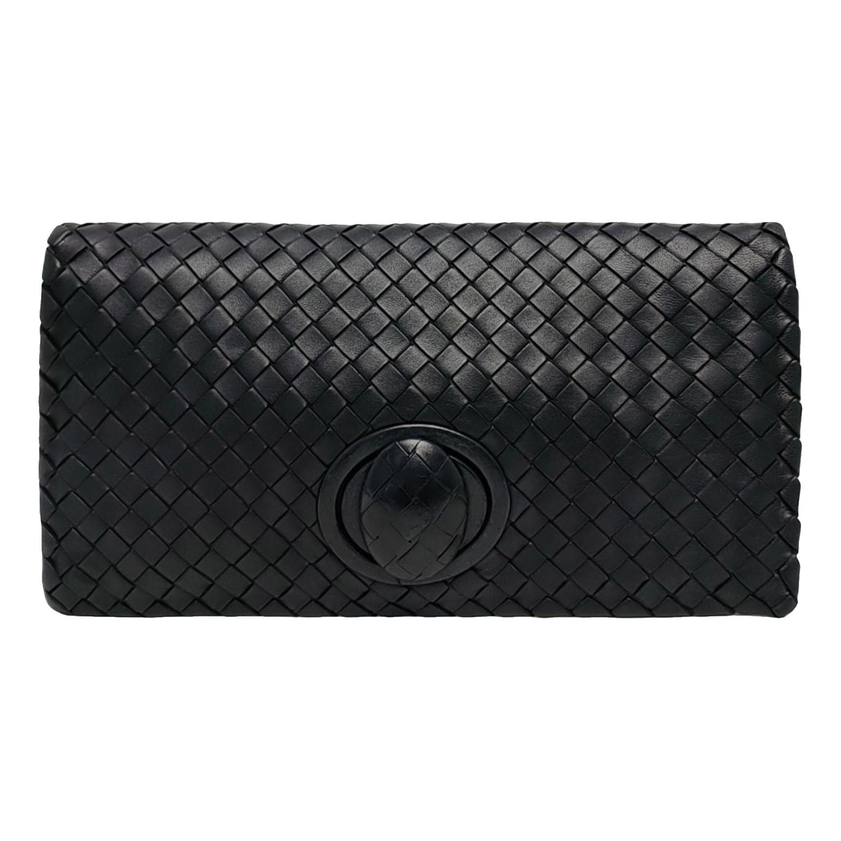 Olimpia leather clutch bag