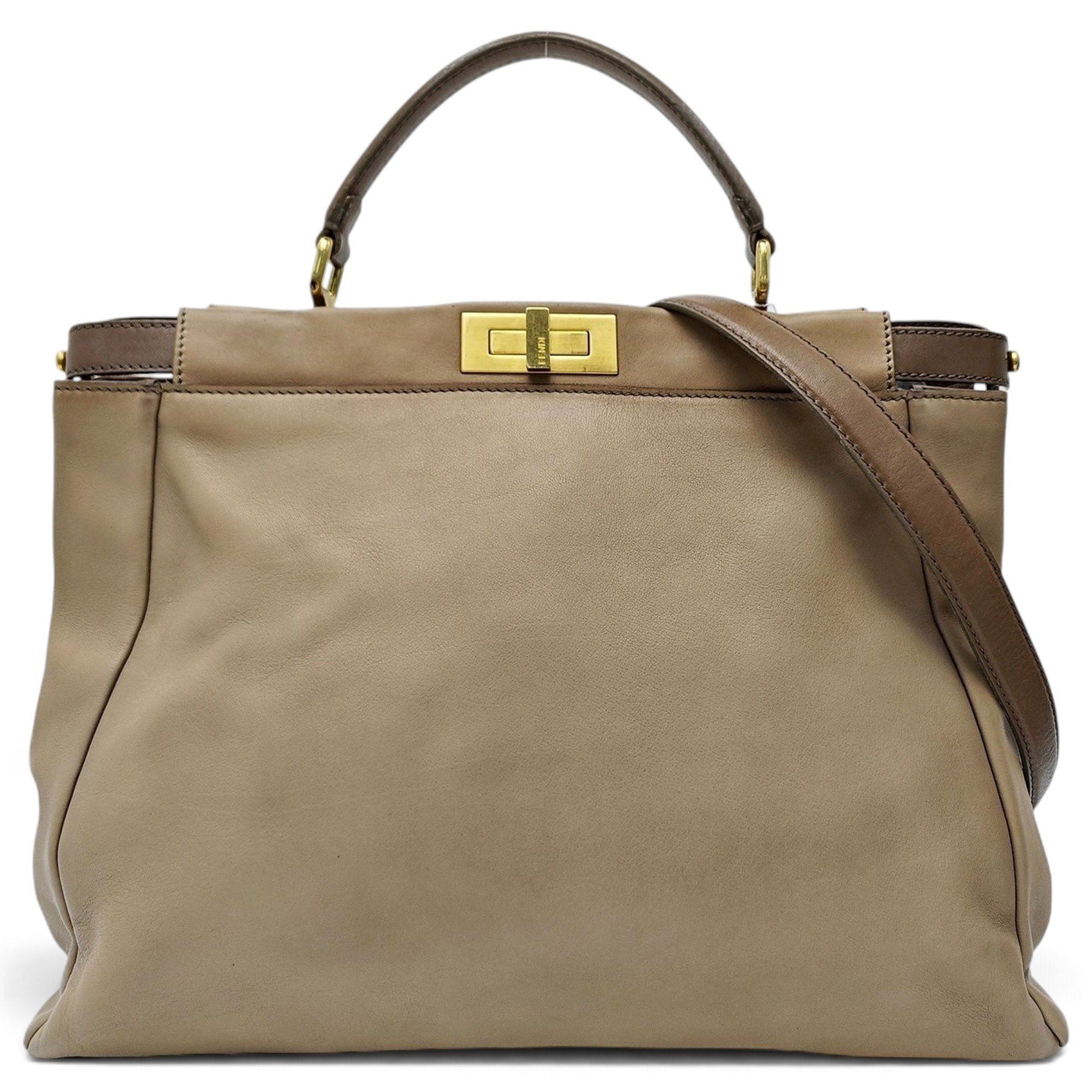 Peekaboo leather handbag