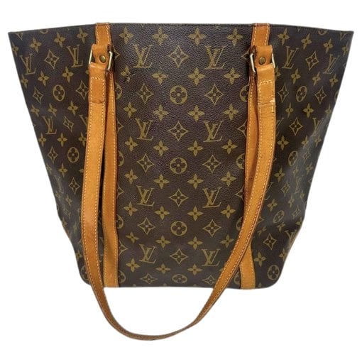 Shopping leather handbag