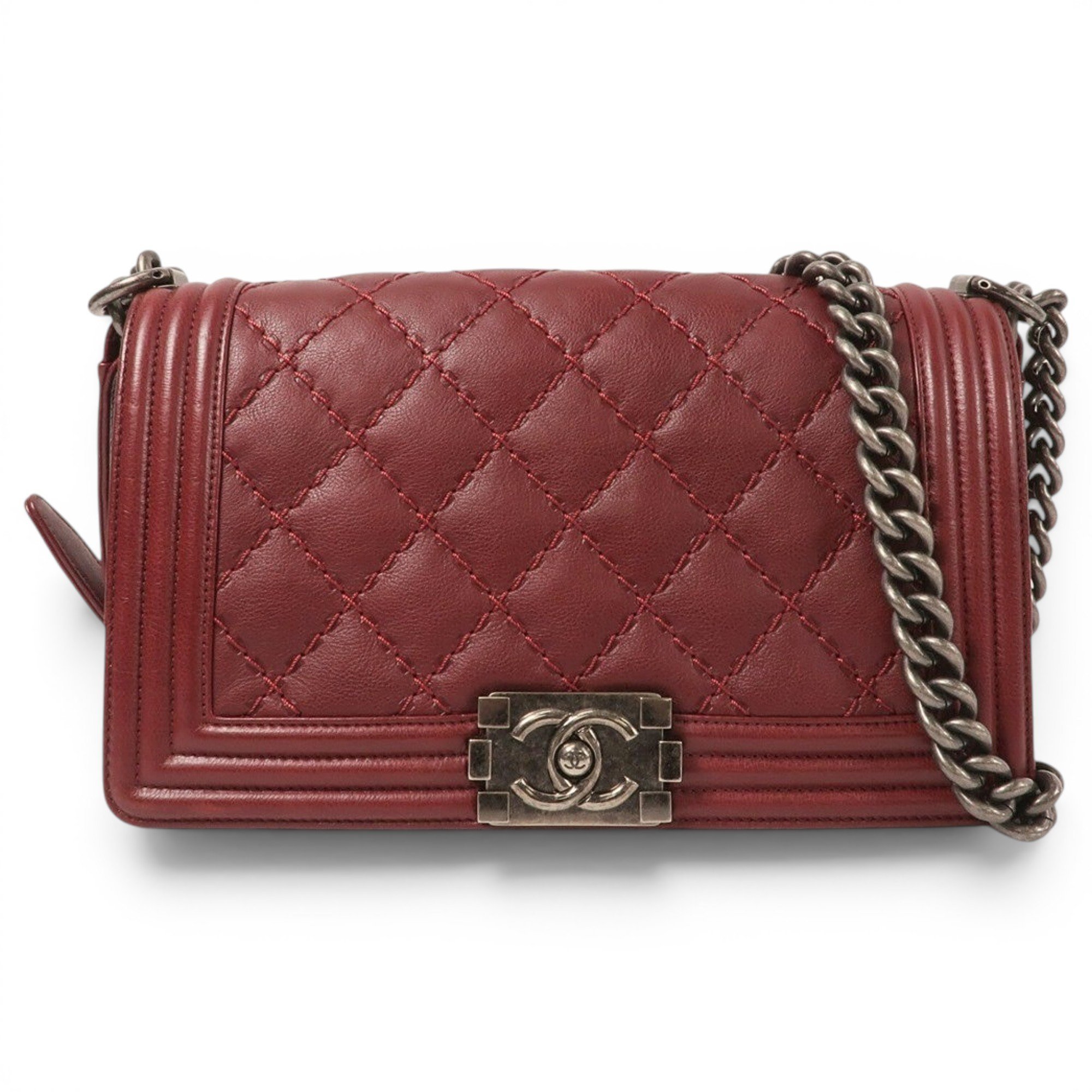 Boy leather clutch bag