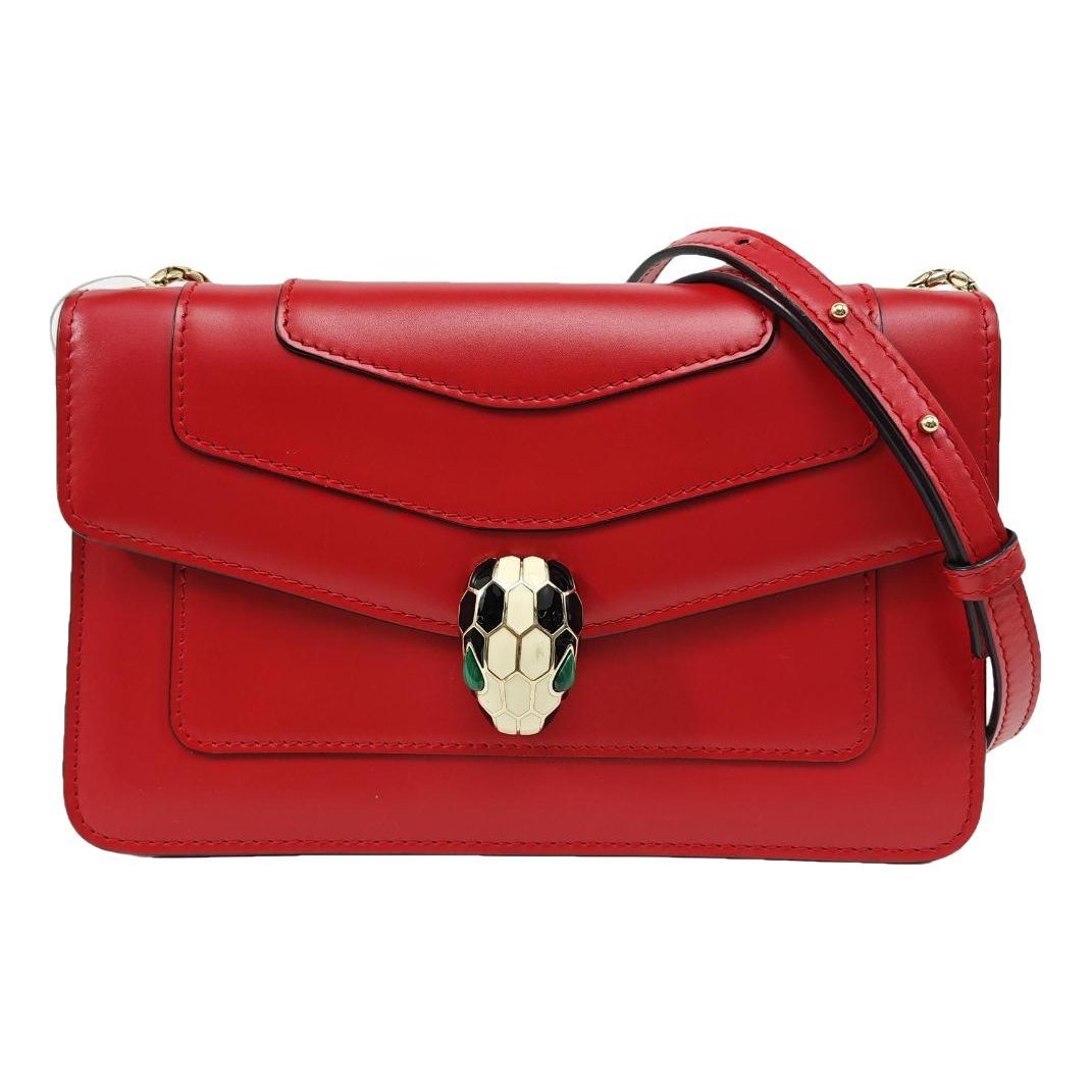 Serpenti leather handbag