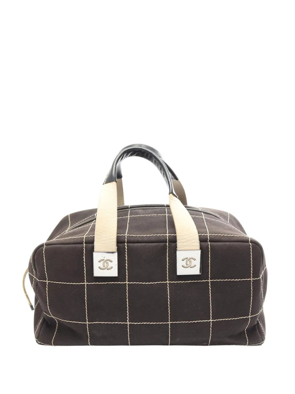 2003-2004 CC Chocolate Bar Canvas Wild Stitch boston bag