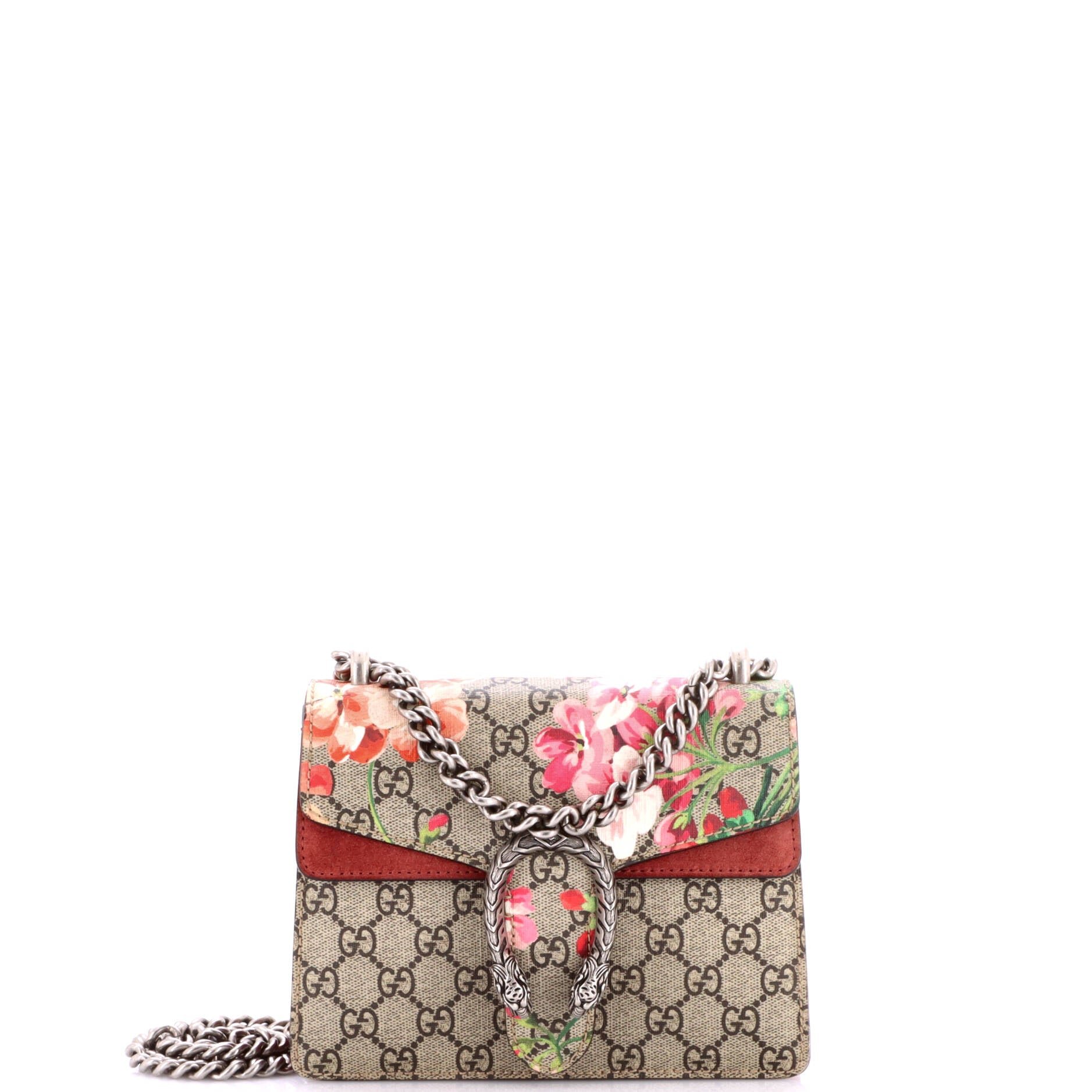 Dionysus Bag Blooms Print GG Coated Canvas Mini