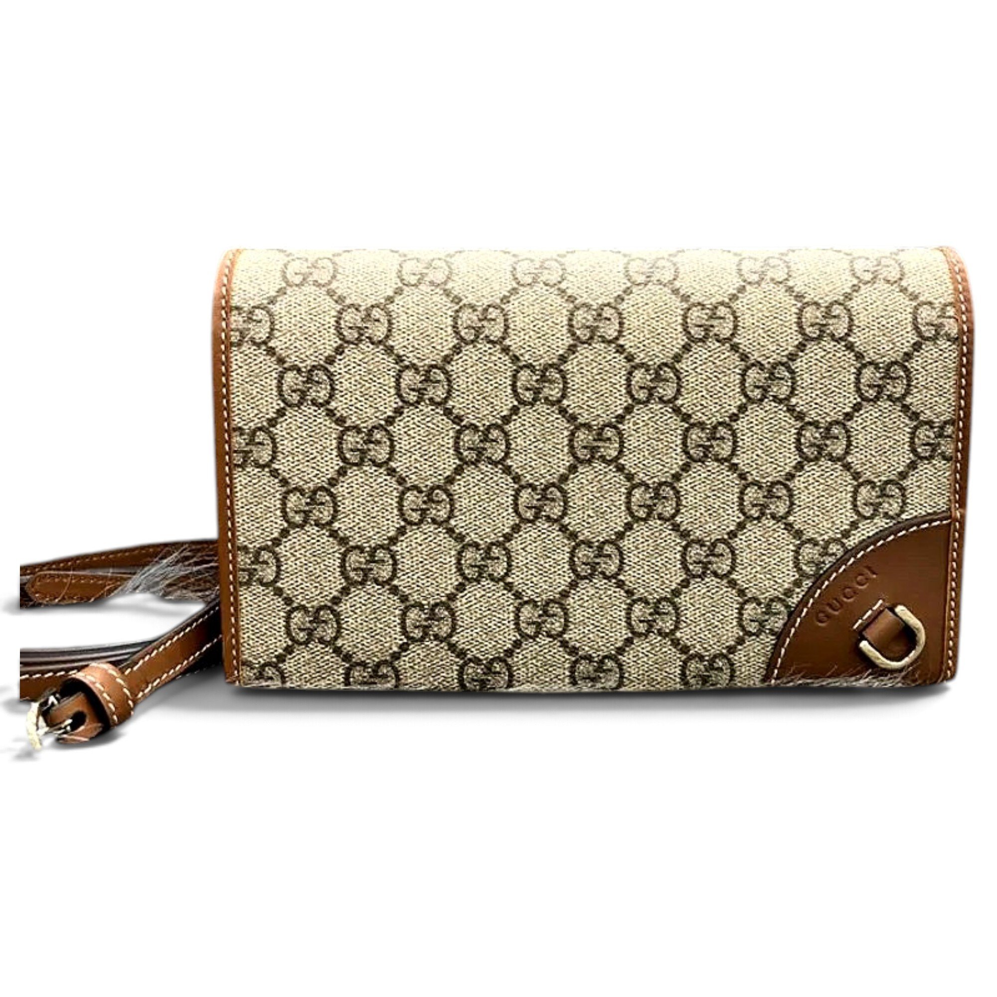 Leather clutch bag