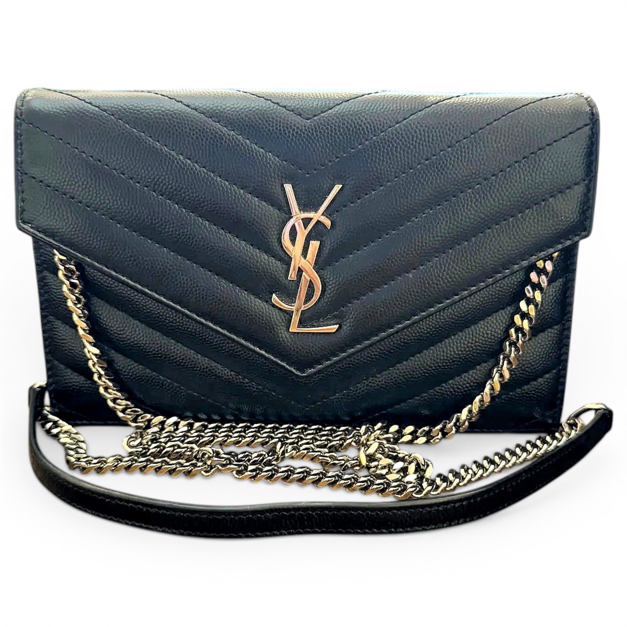 Envelope leather crossbody bag
