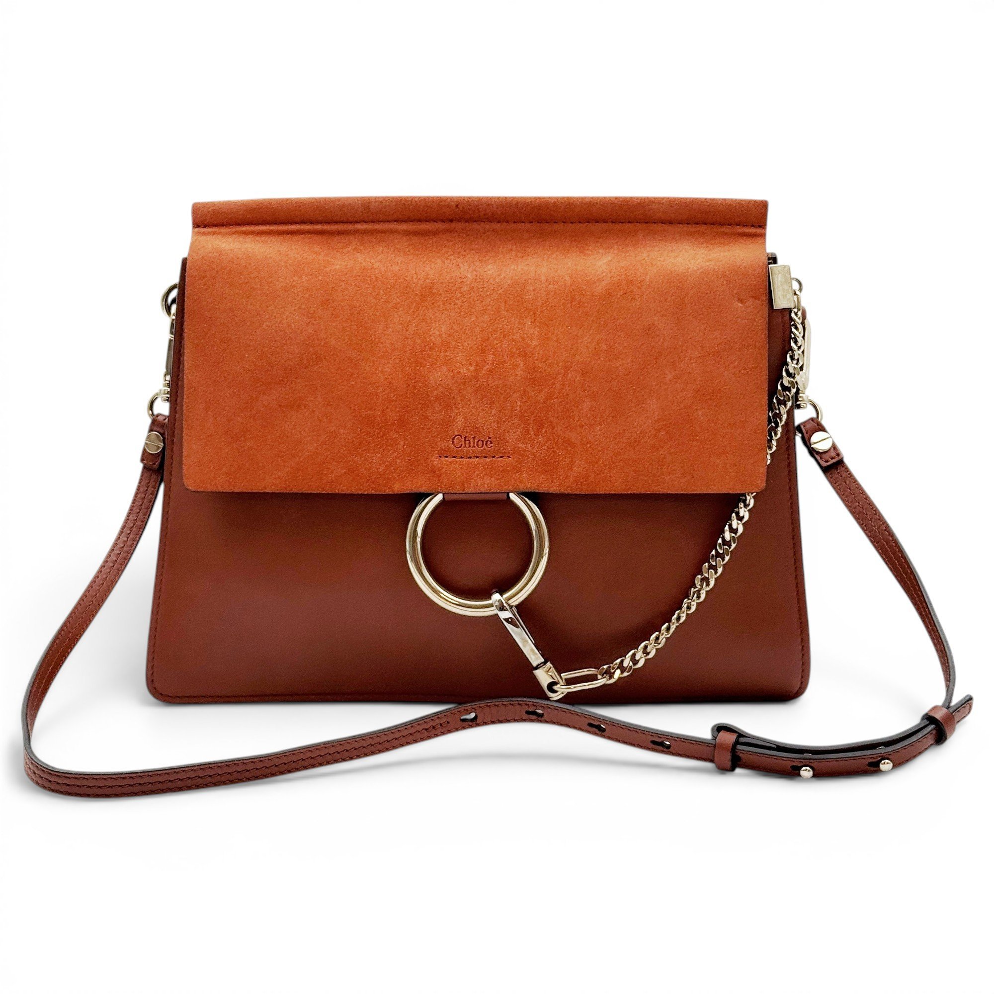 Faye leather handbag