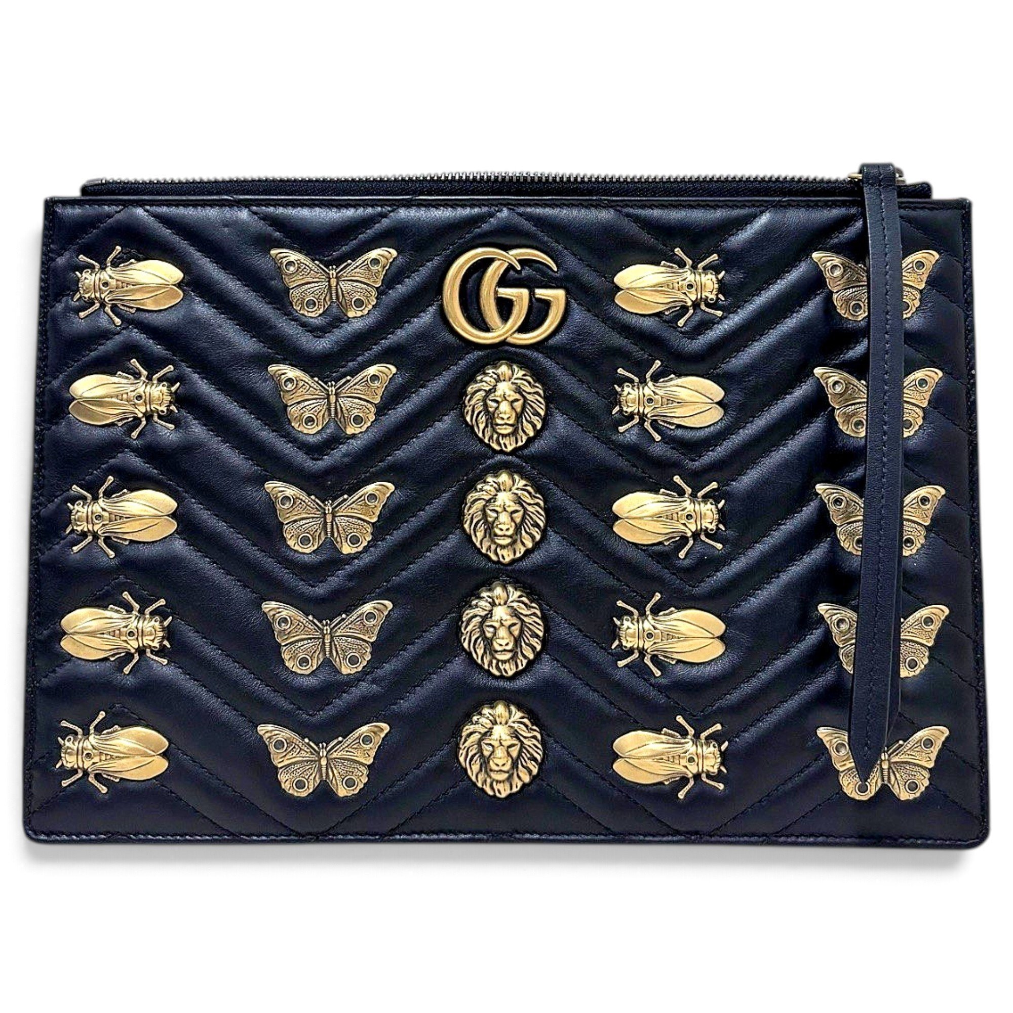 Marmont leather clutch bag