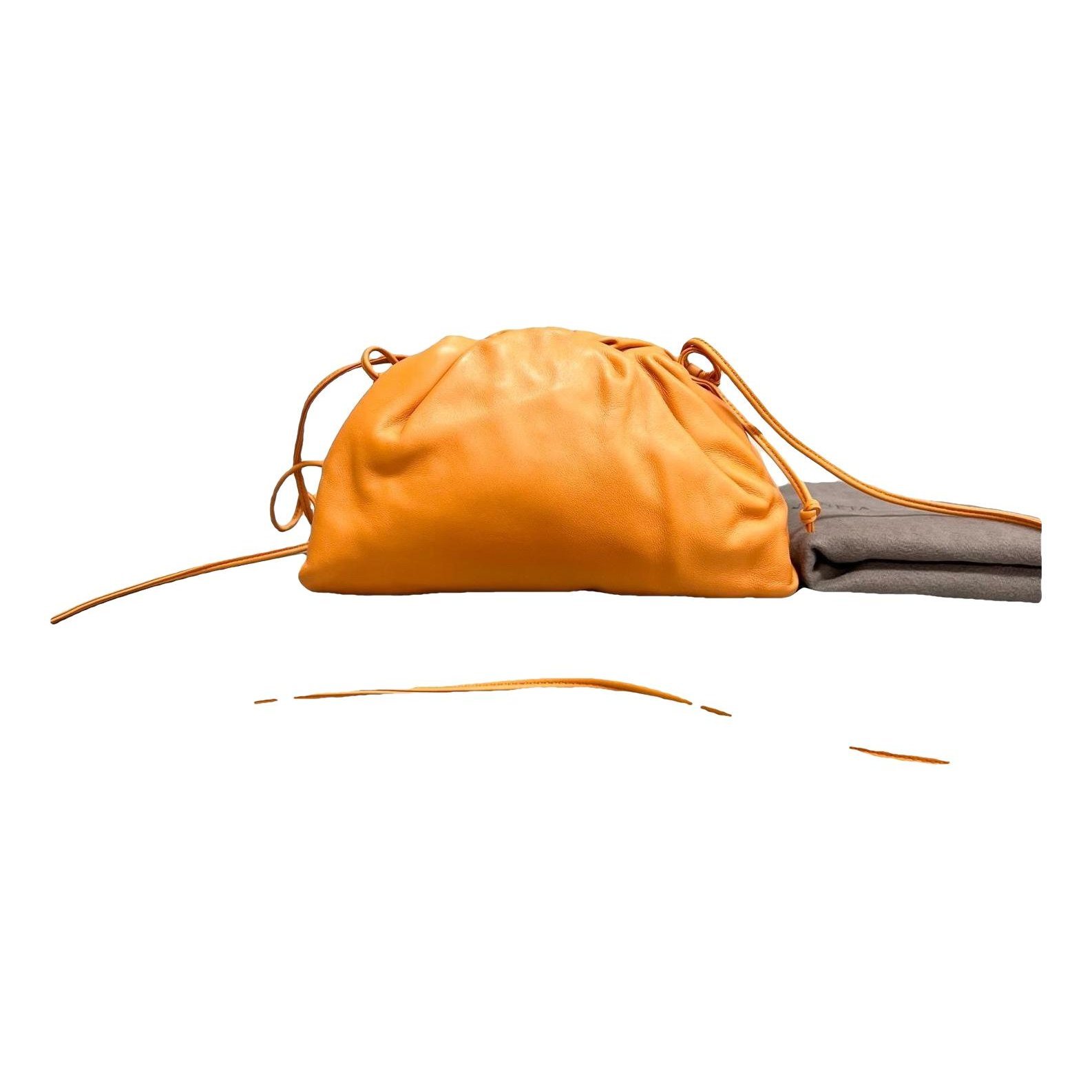Pouch leather handbag