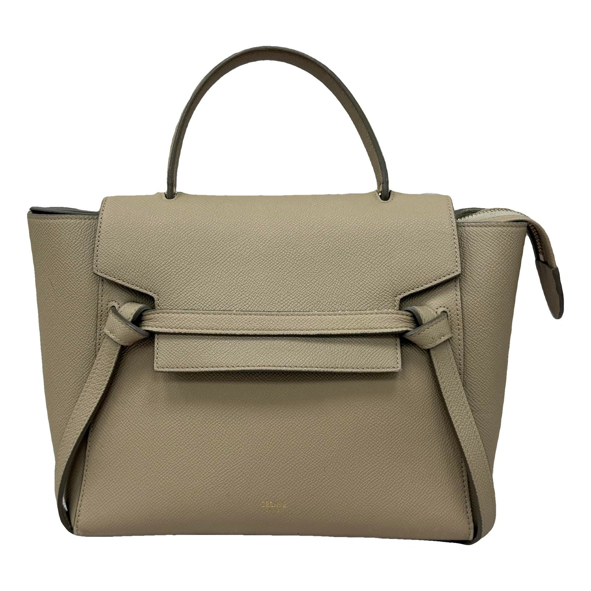 Belt leather handbag