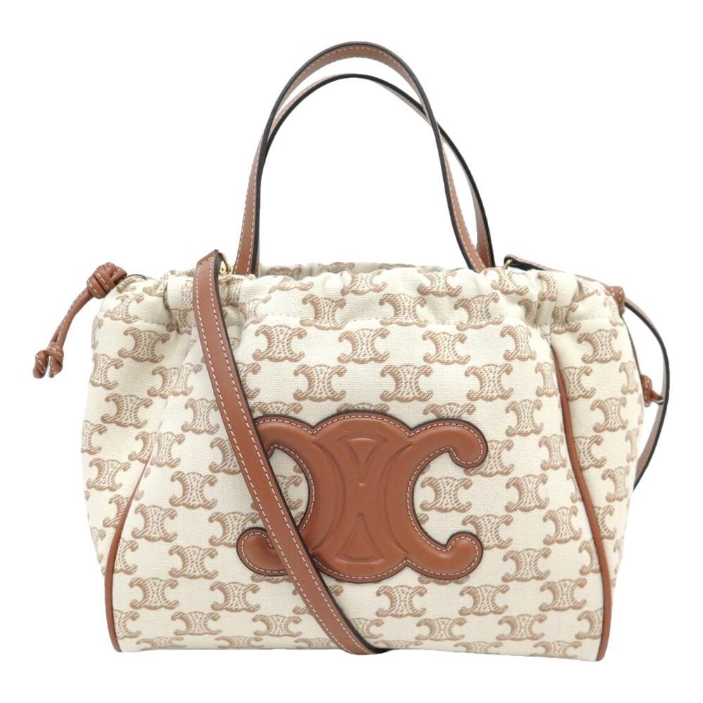 Triomphe leather handbag