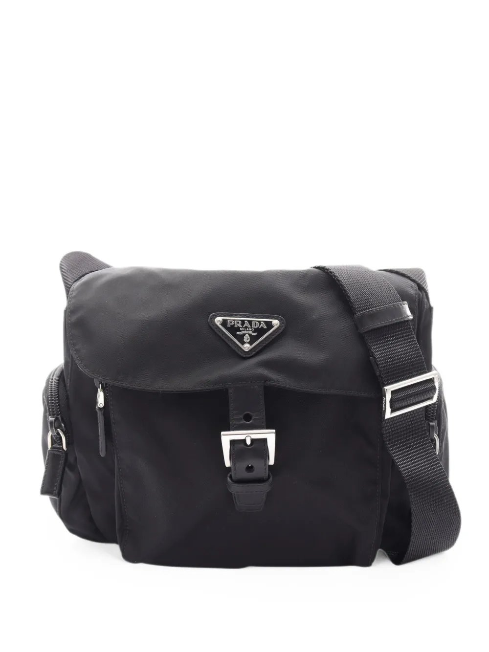 2010s Tessuto buckle shoulder bag