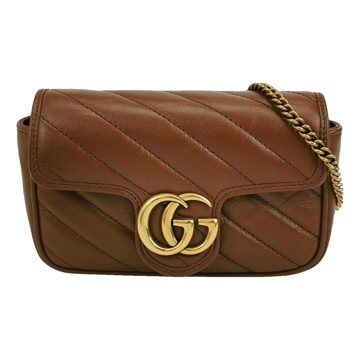 GG Marmont Flap leather handbag