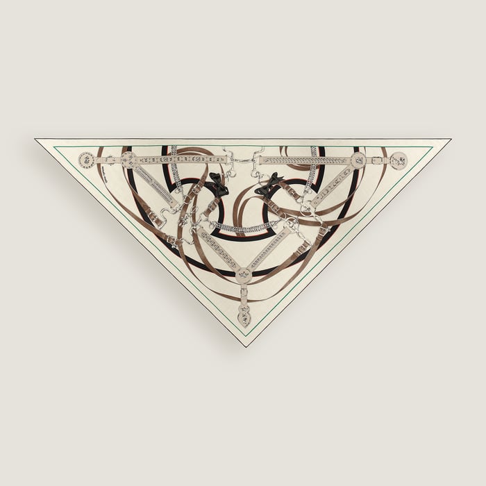 La Promenade Du Matin Exceptional Embroidered Triangle