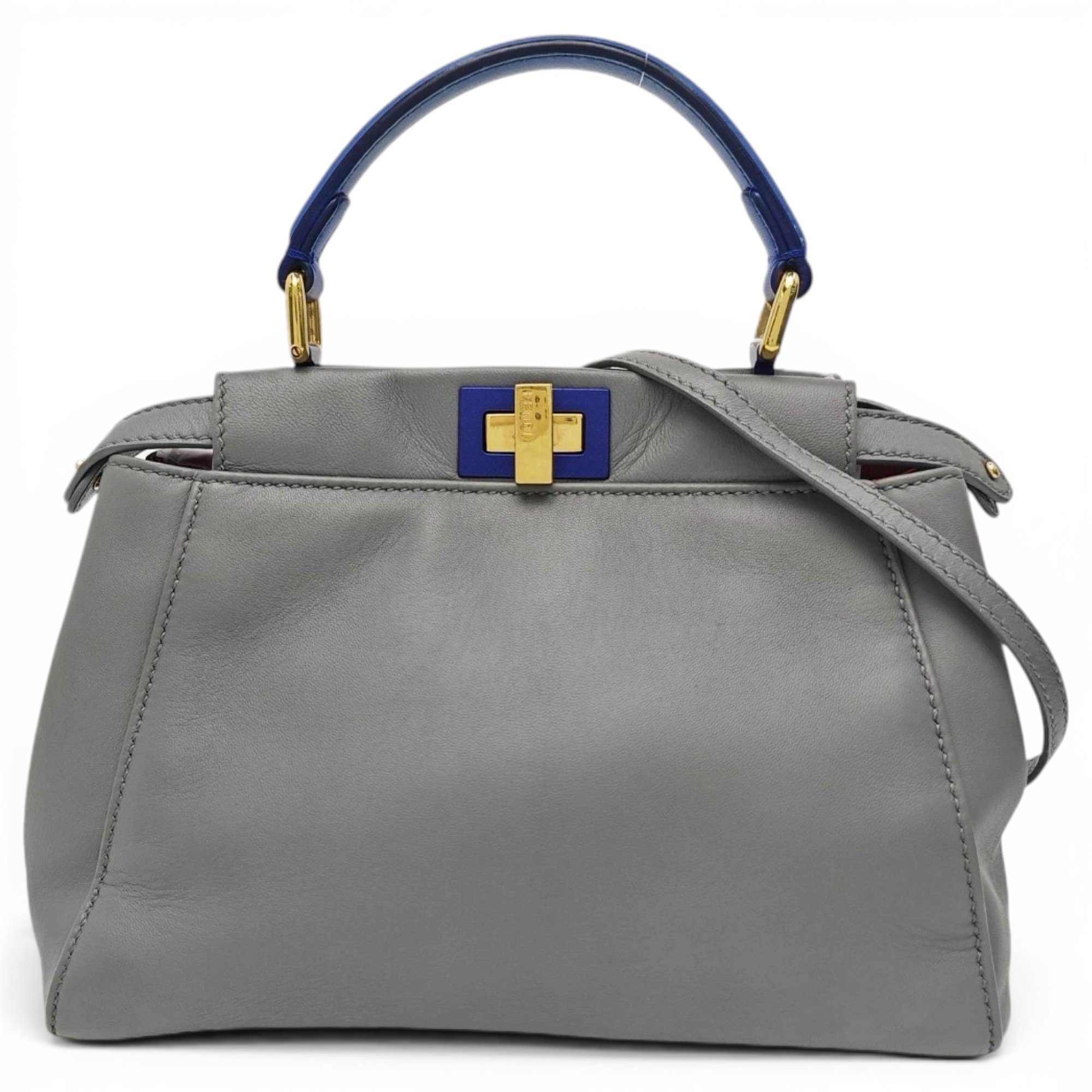 Peekaboo leather handbag