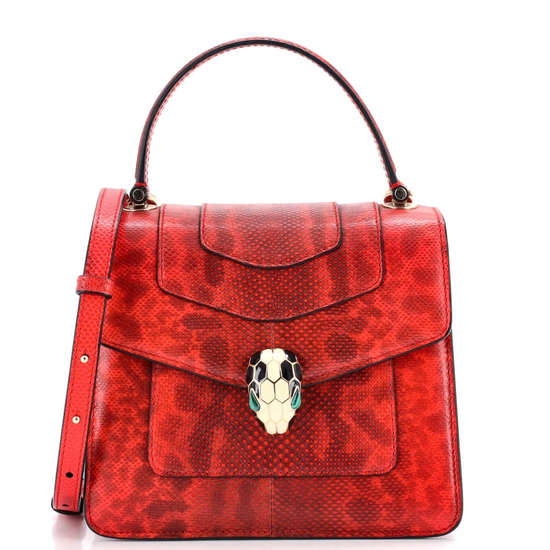 Exotic leathers handbag