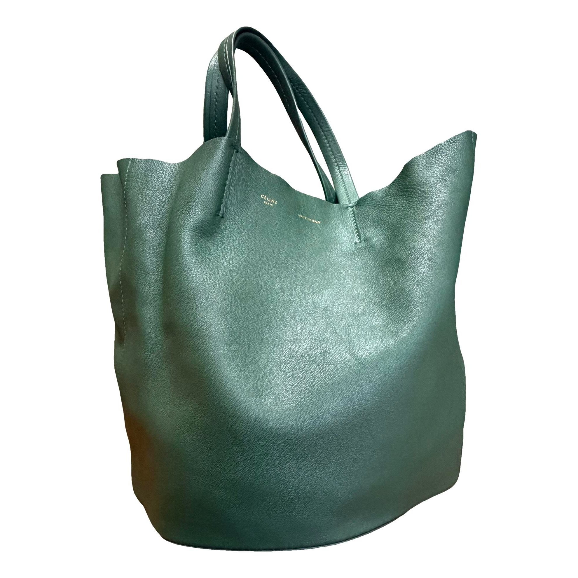Cabas leather tote