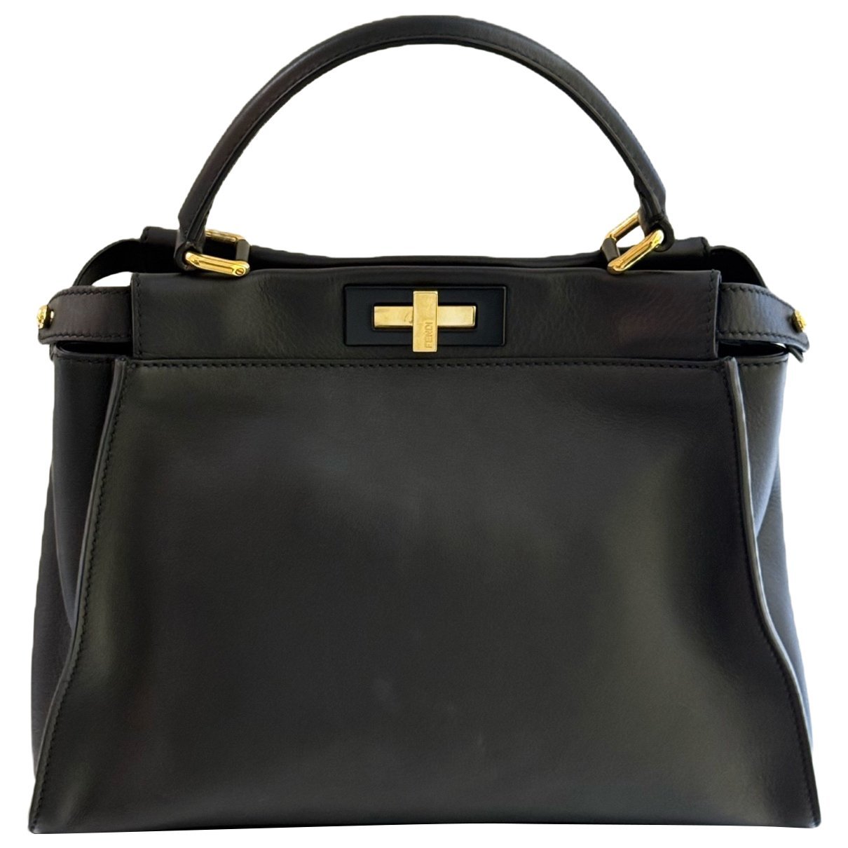 Peekaboo leather handbag