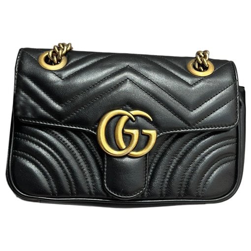 GG Marmont Flap leather handbag