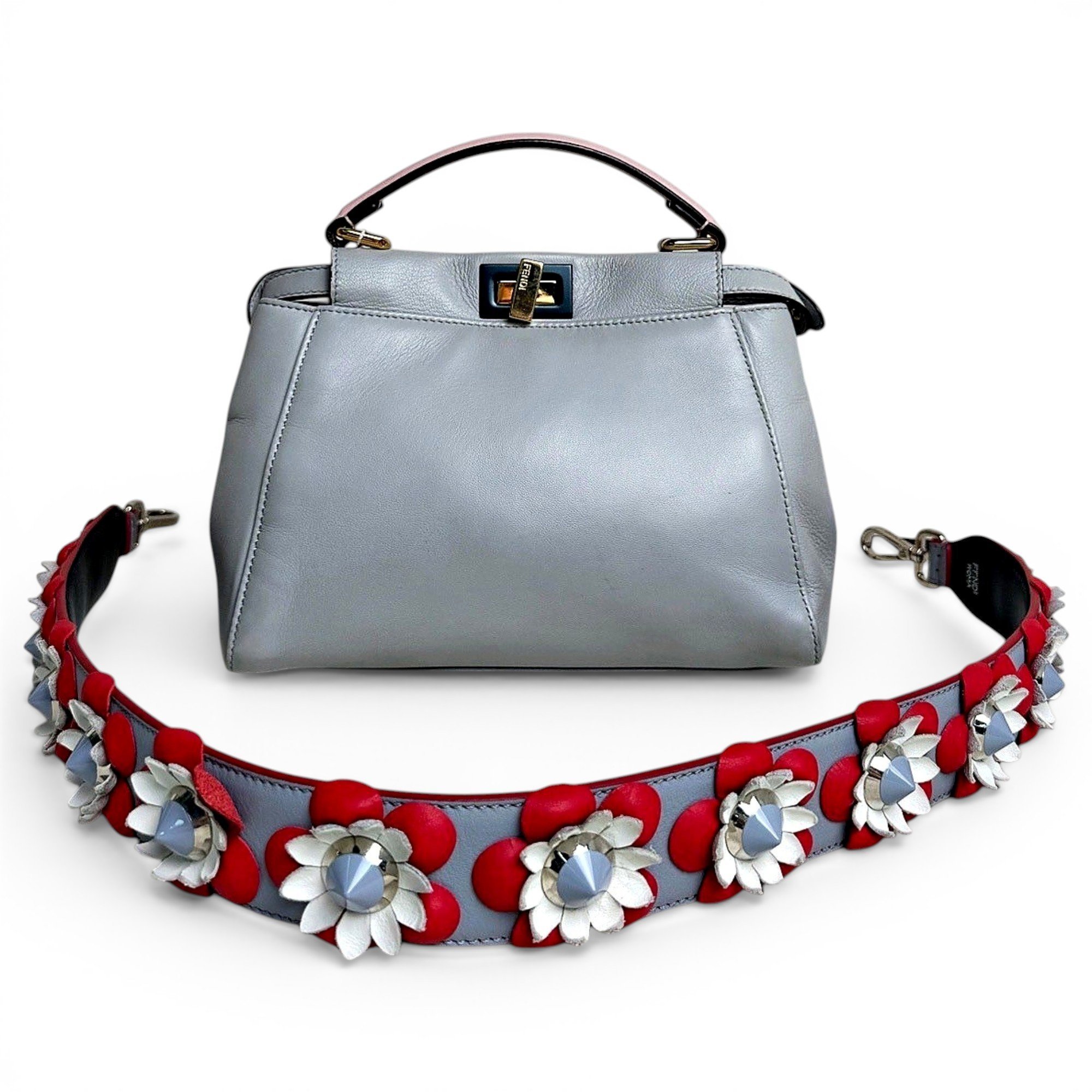 Peekaboo leather handbag