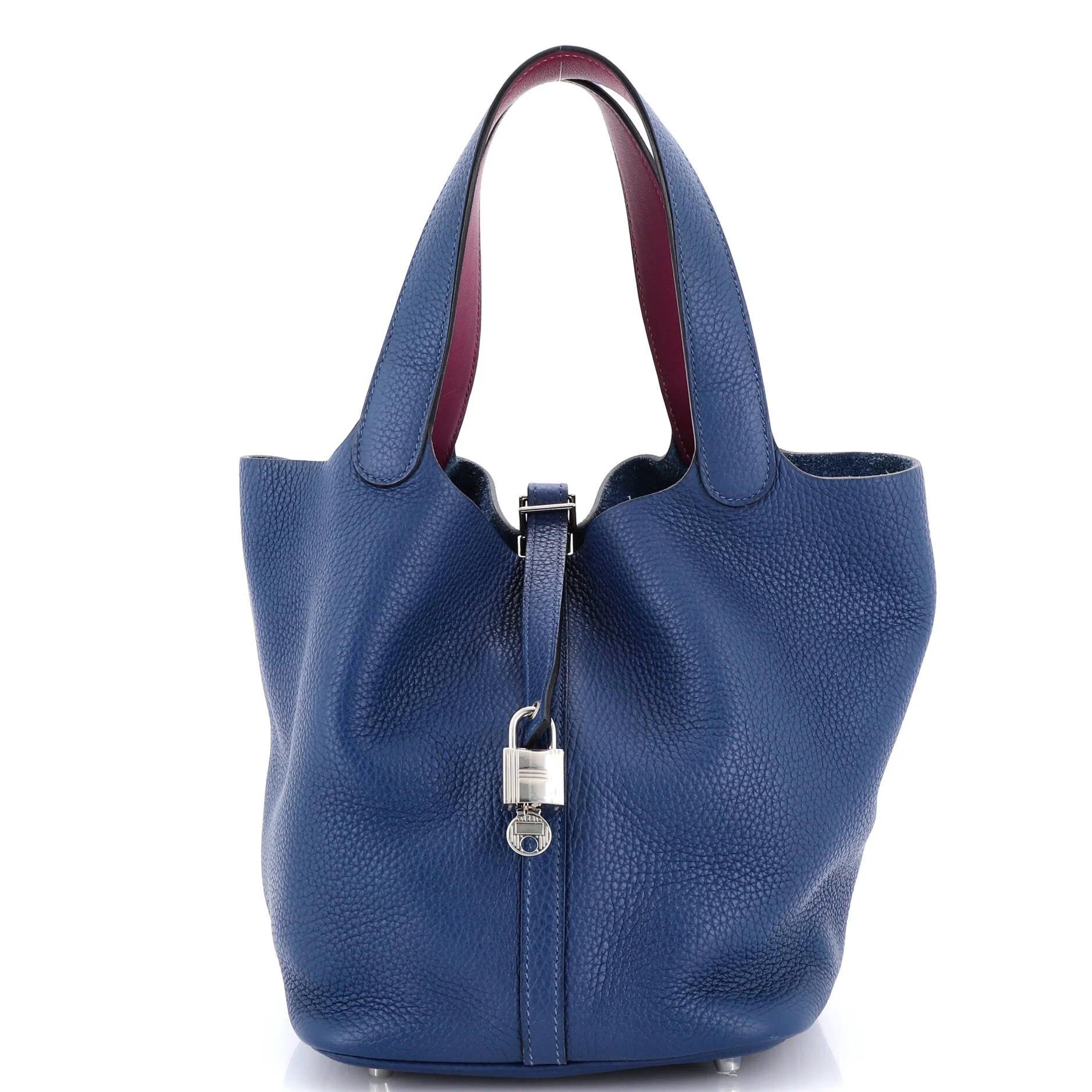 Hermes Picotin 22 Handbag Clemence Leather 2019