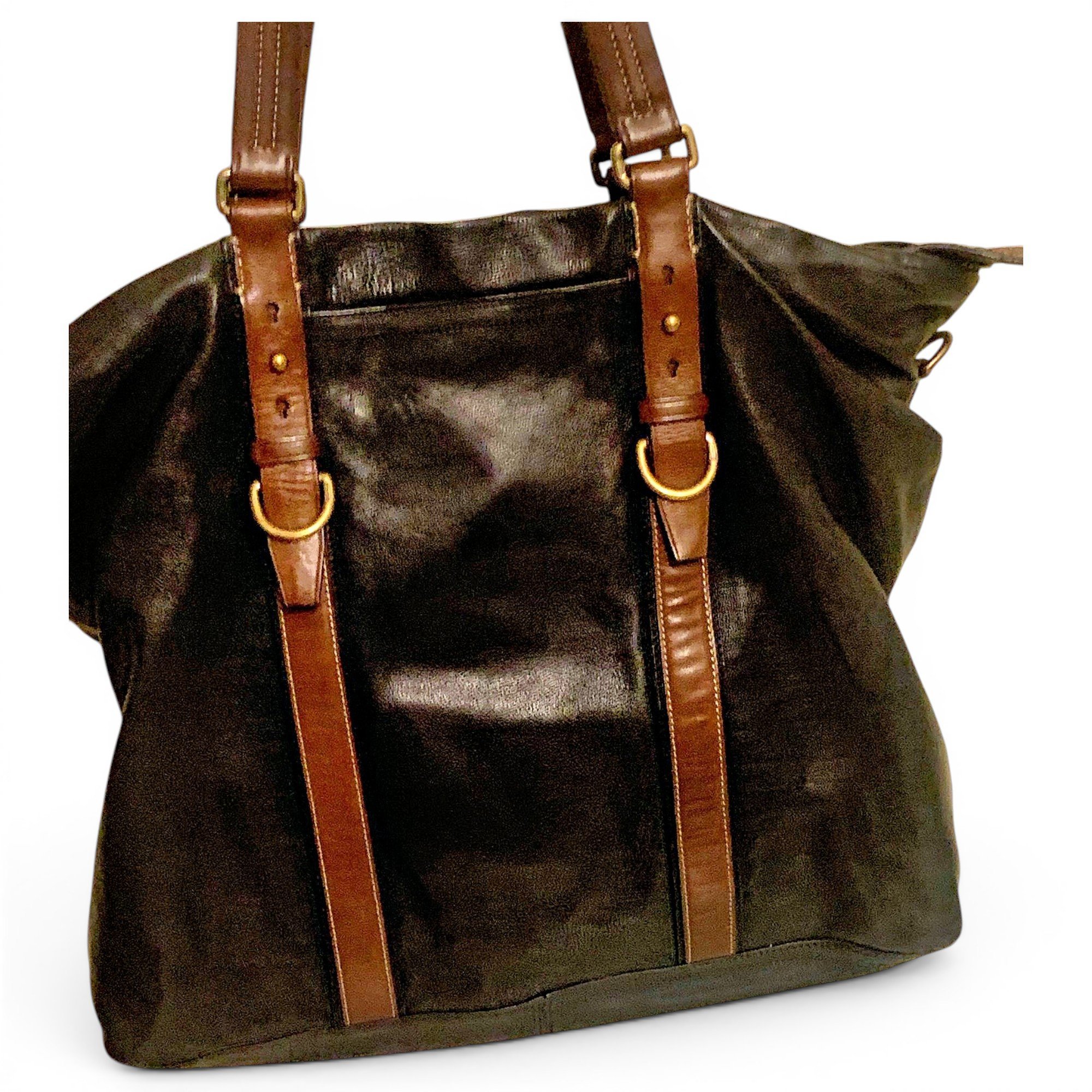 Leather tote