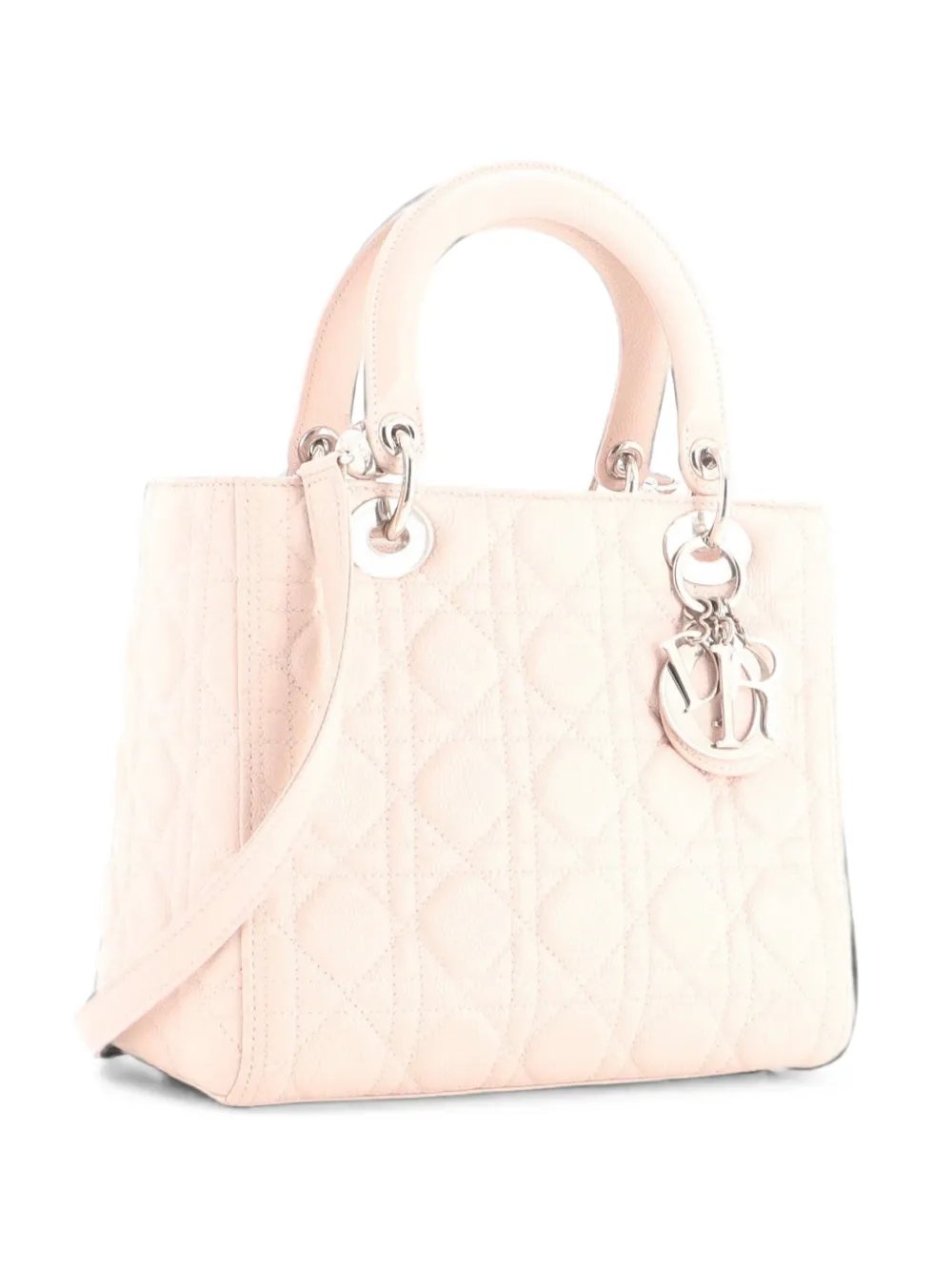 Lady Dior NM Bag Cannage Quilt Grained Lambskin Medium satchel