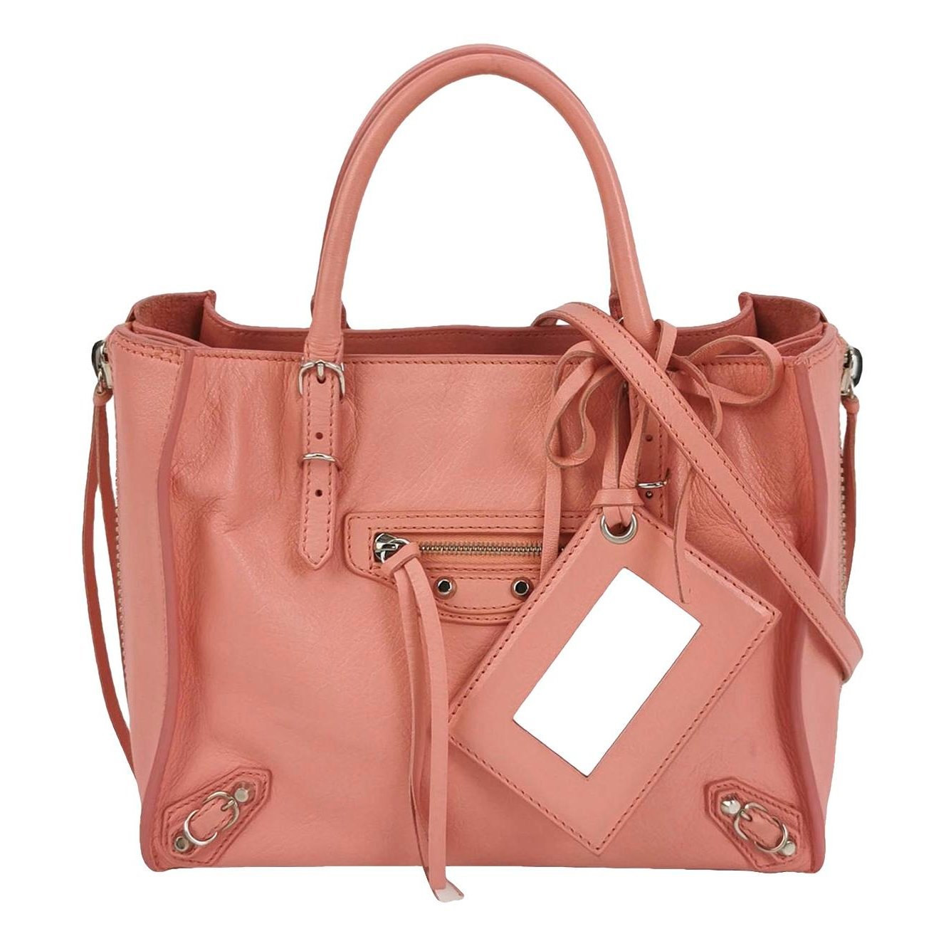 Papier leather handbag