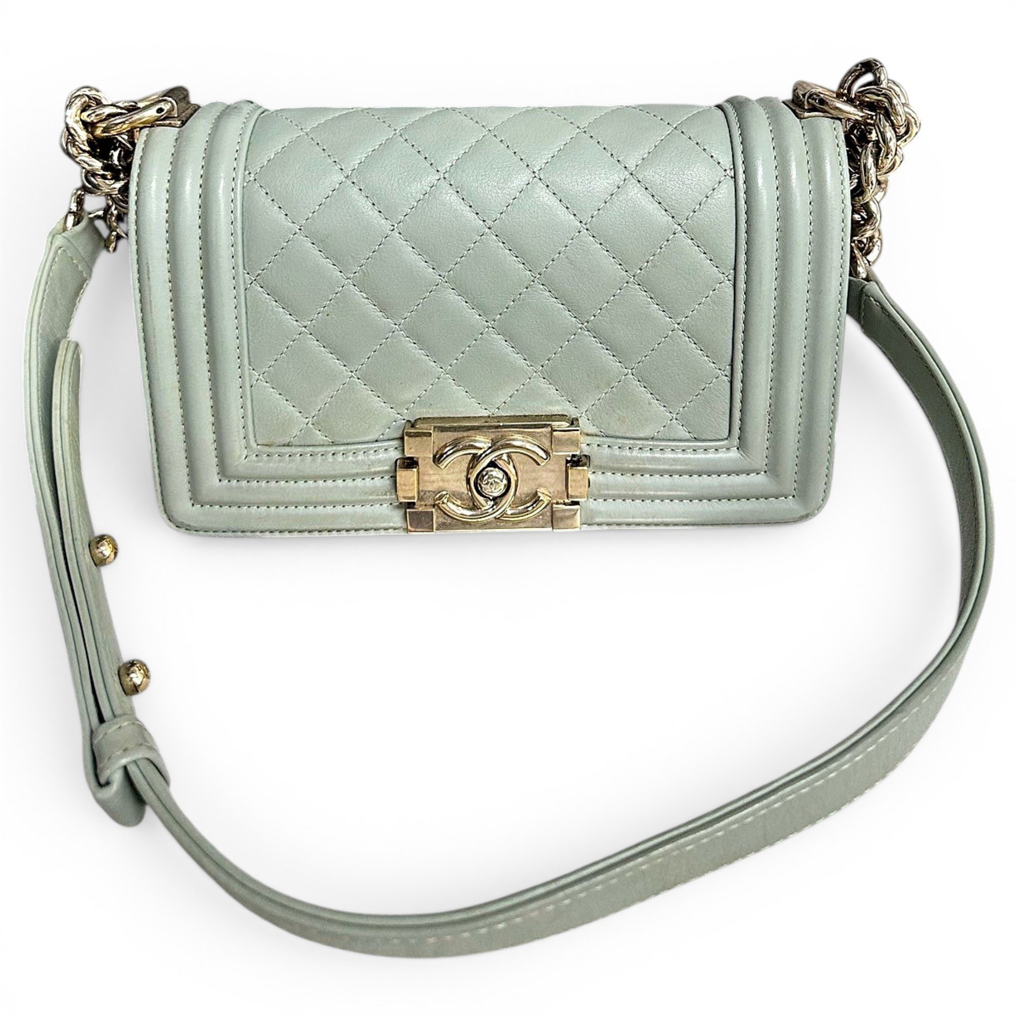 Boy leather crossbody bag