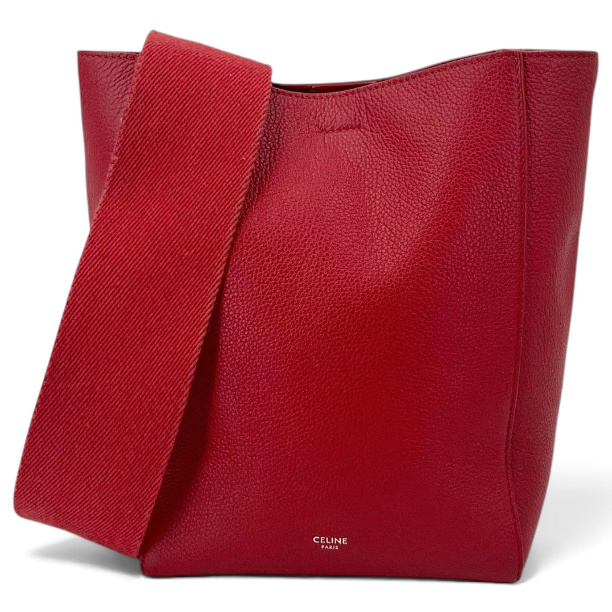 Seau Sangle leather handbag