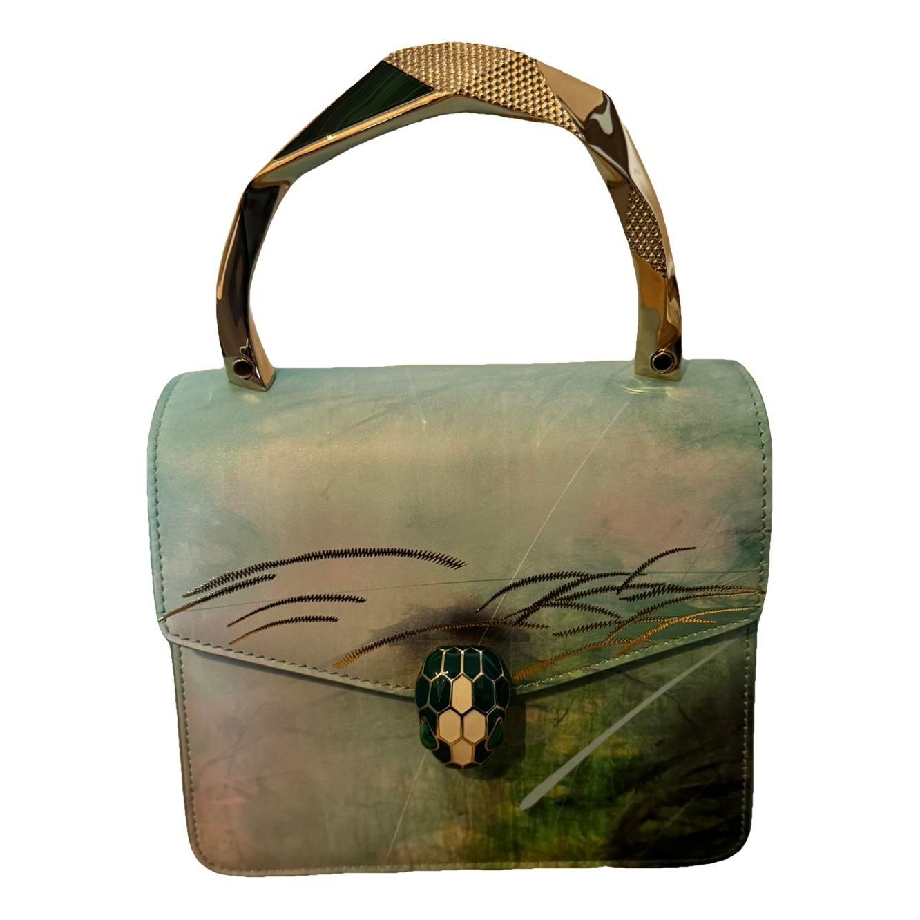 Serpenti leather handbag