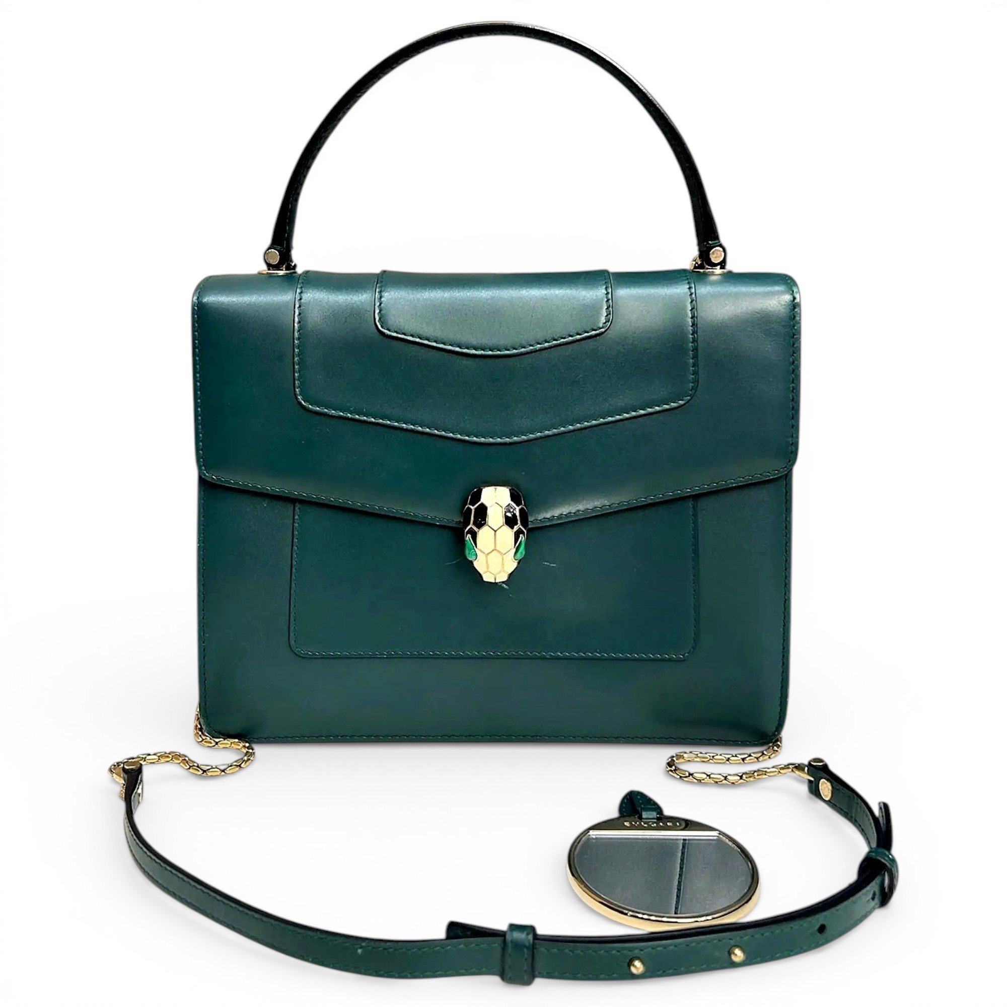 Bvlgari Serpenti leather crossbody bag