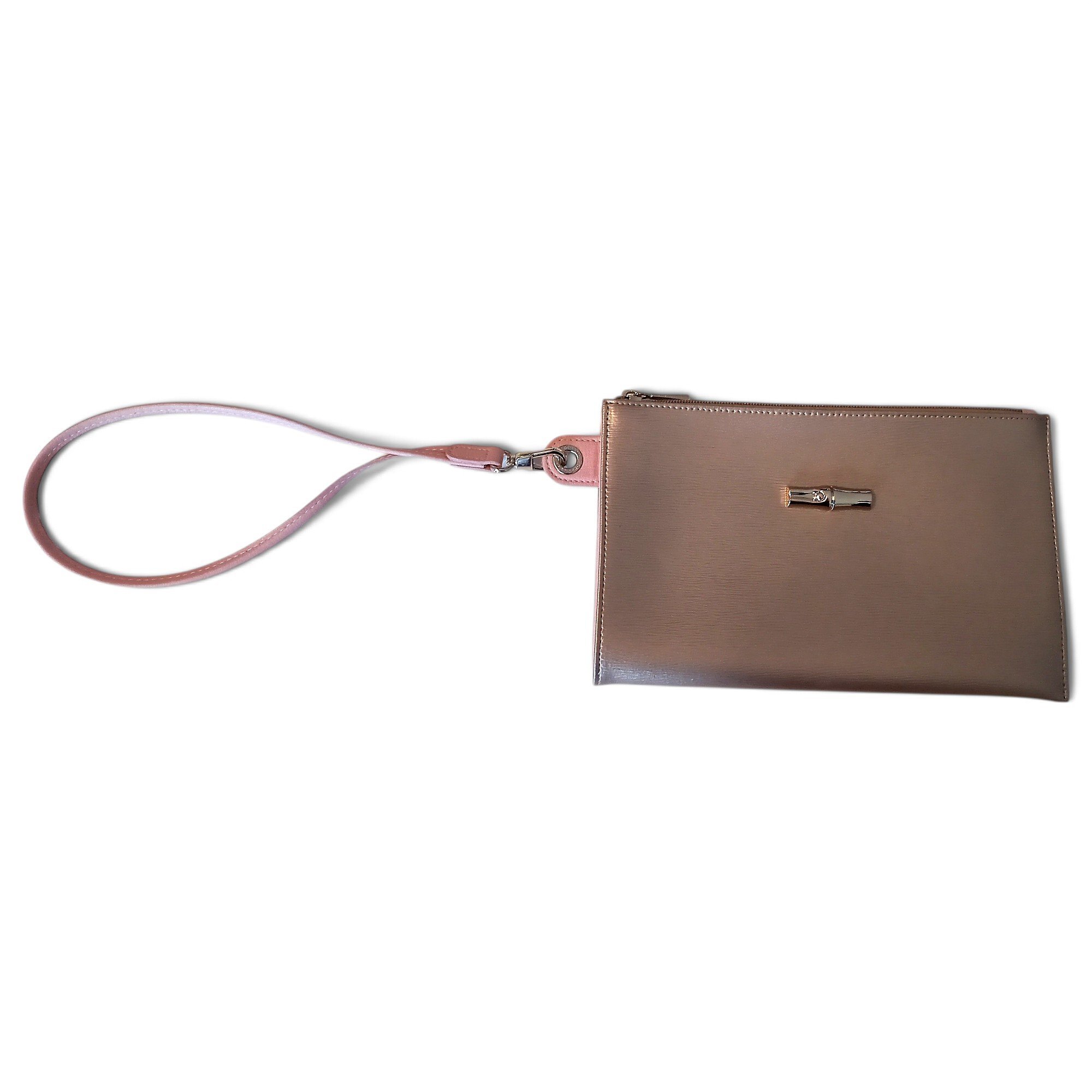 Leather clutch bag
