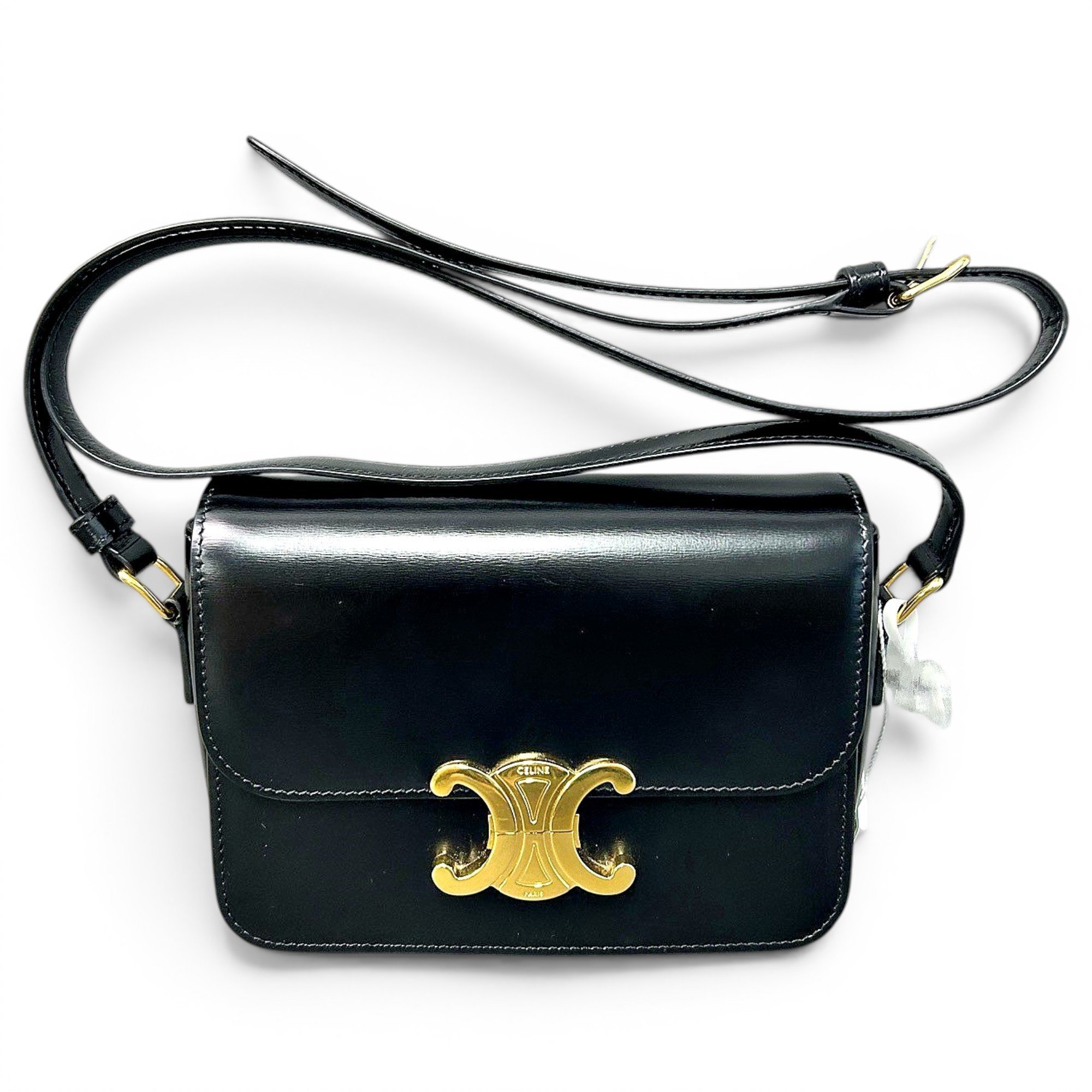 Triomphe leather handbag