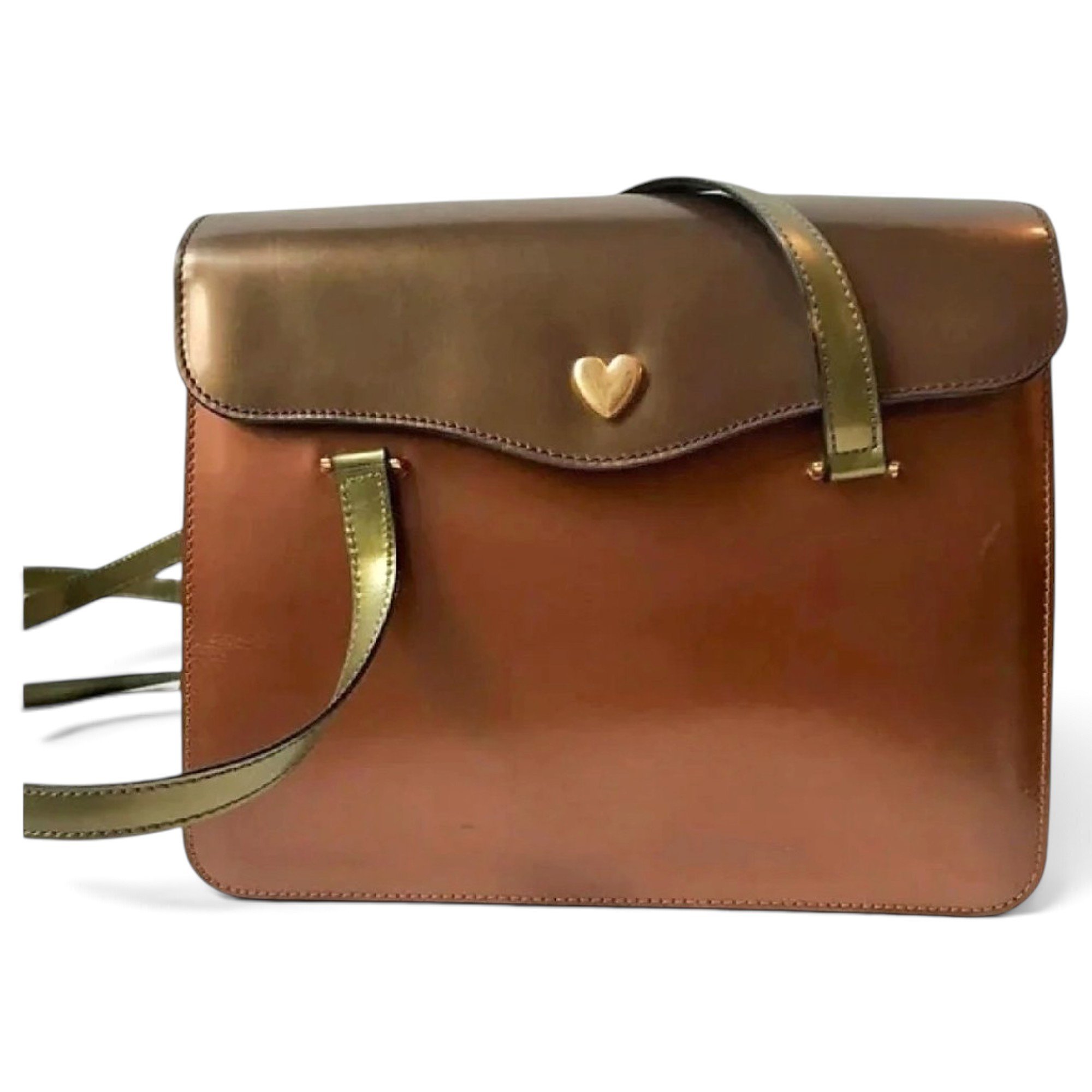 Patent leather handbag