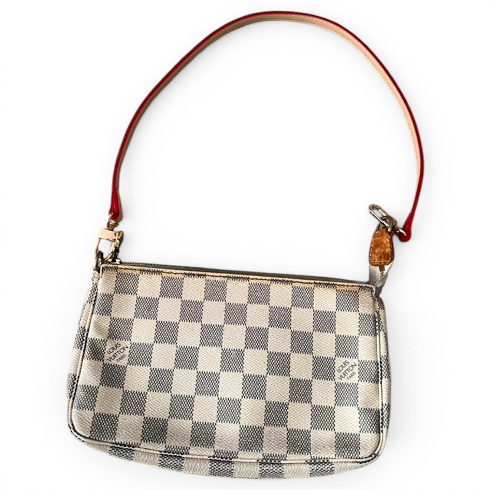Leather clutch bag
