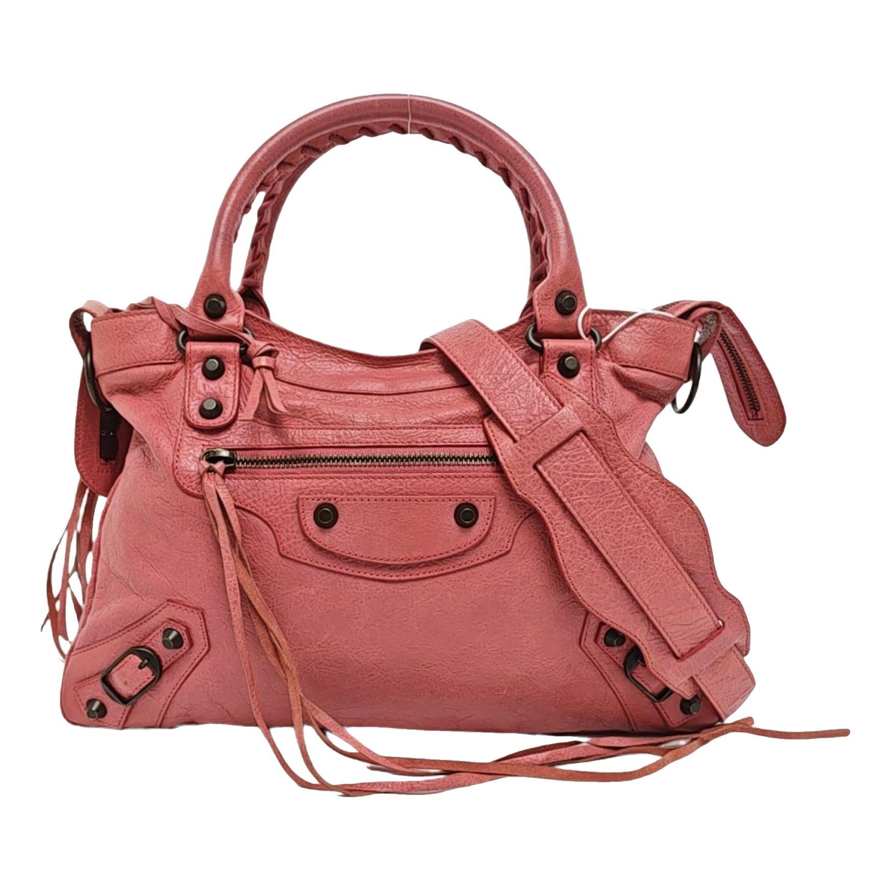 Balenciaga Classic Metalic leather handbag