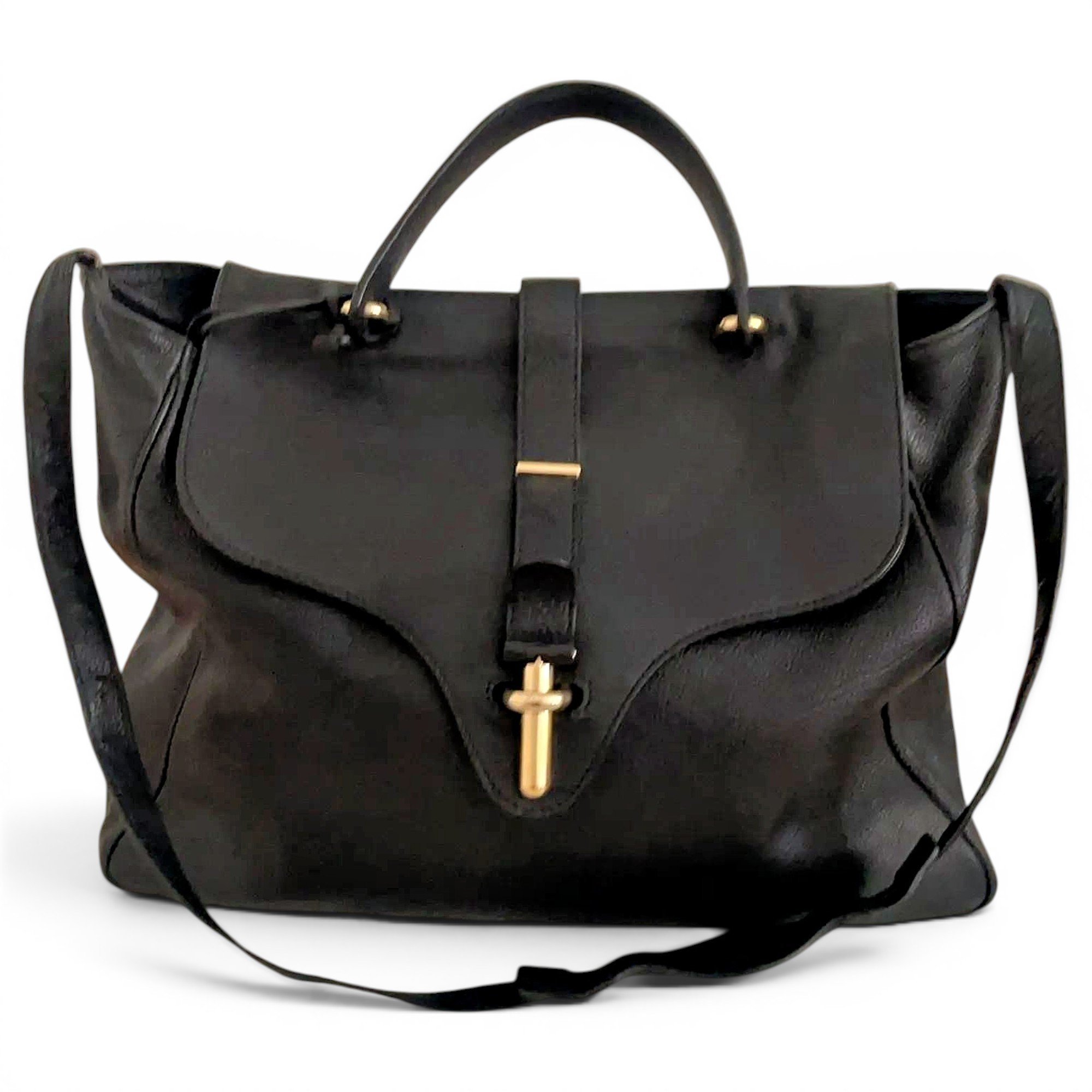 Leather handbag
