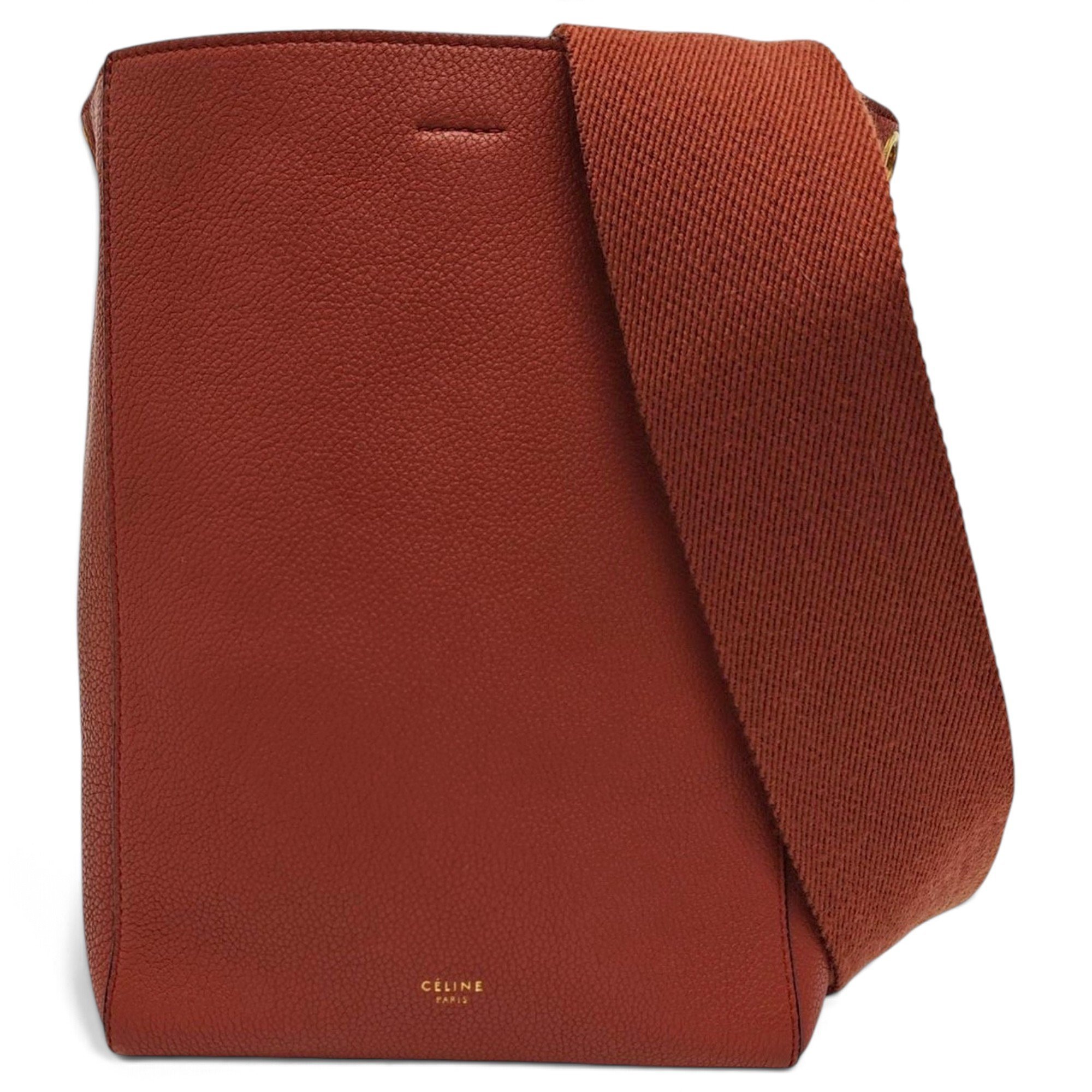 Seau Sangle leather handbag