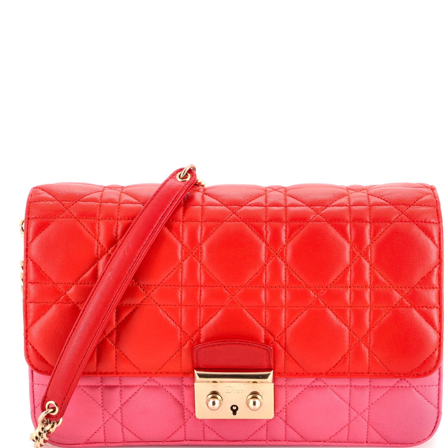 Dior Miss Dior Promenade Pouch Cannage Quilt Lambskin Large