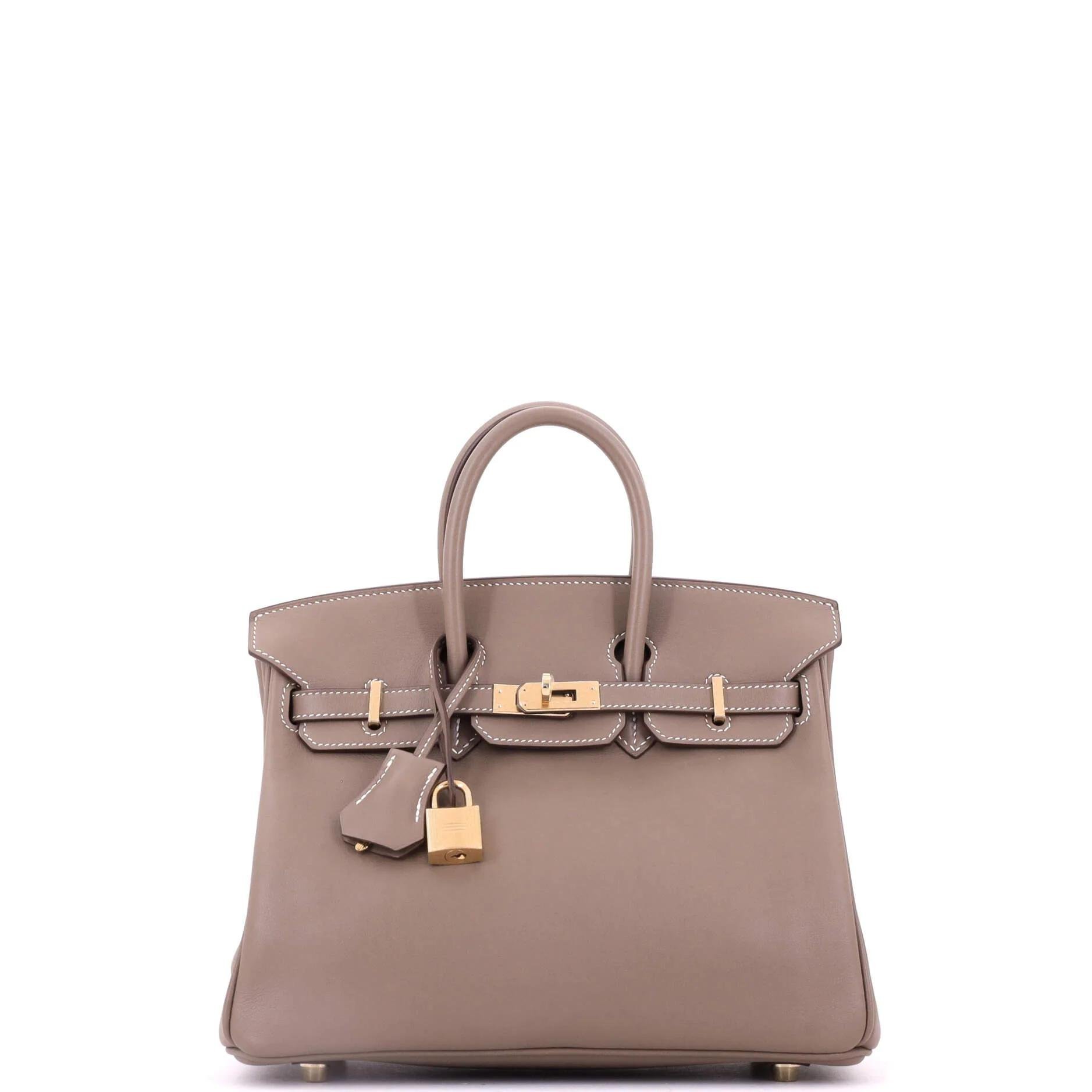 Birkin 25 leather tote