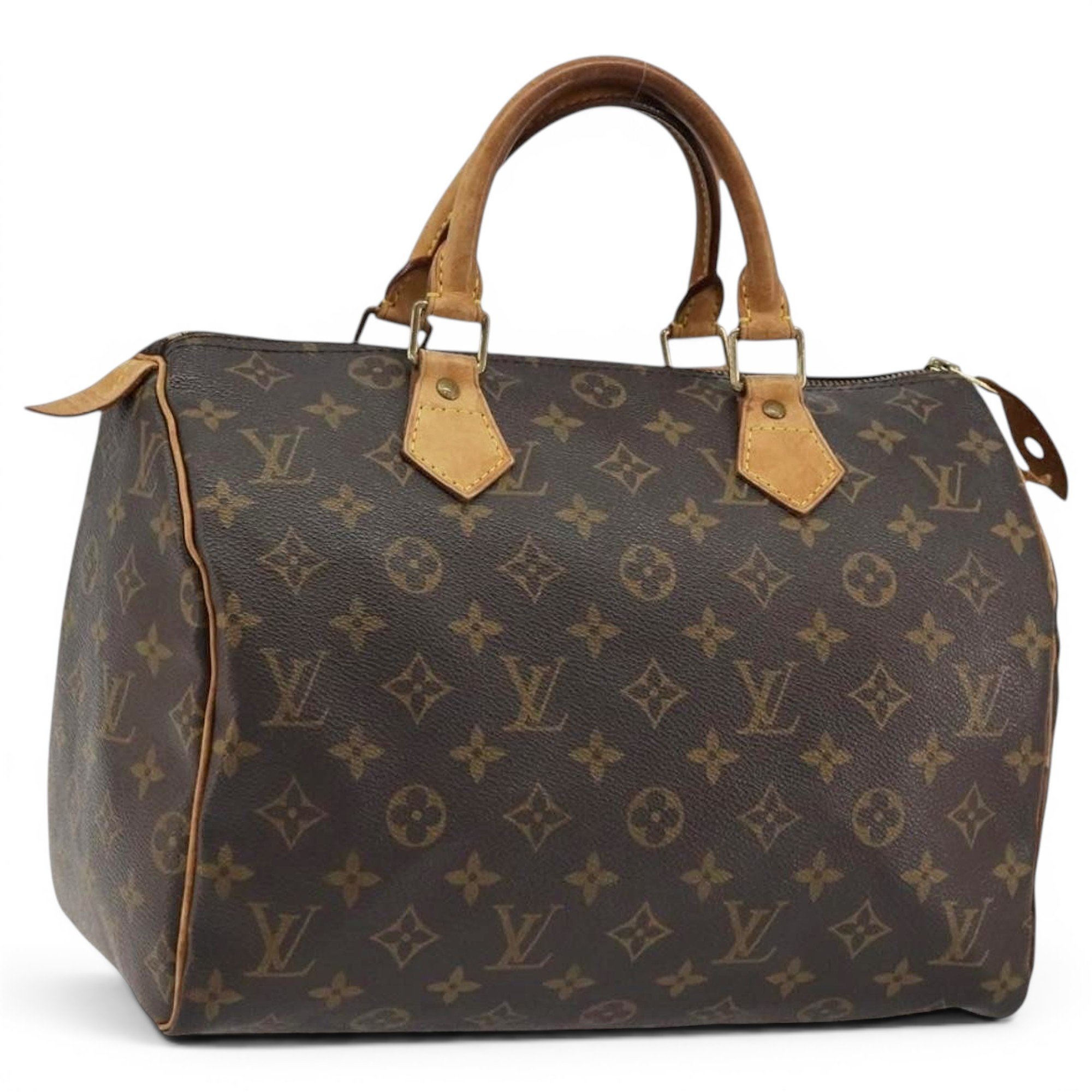 Speedy leather bowling bag
